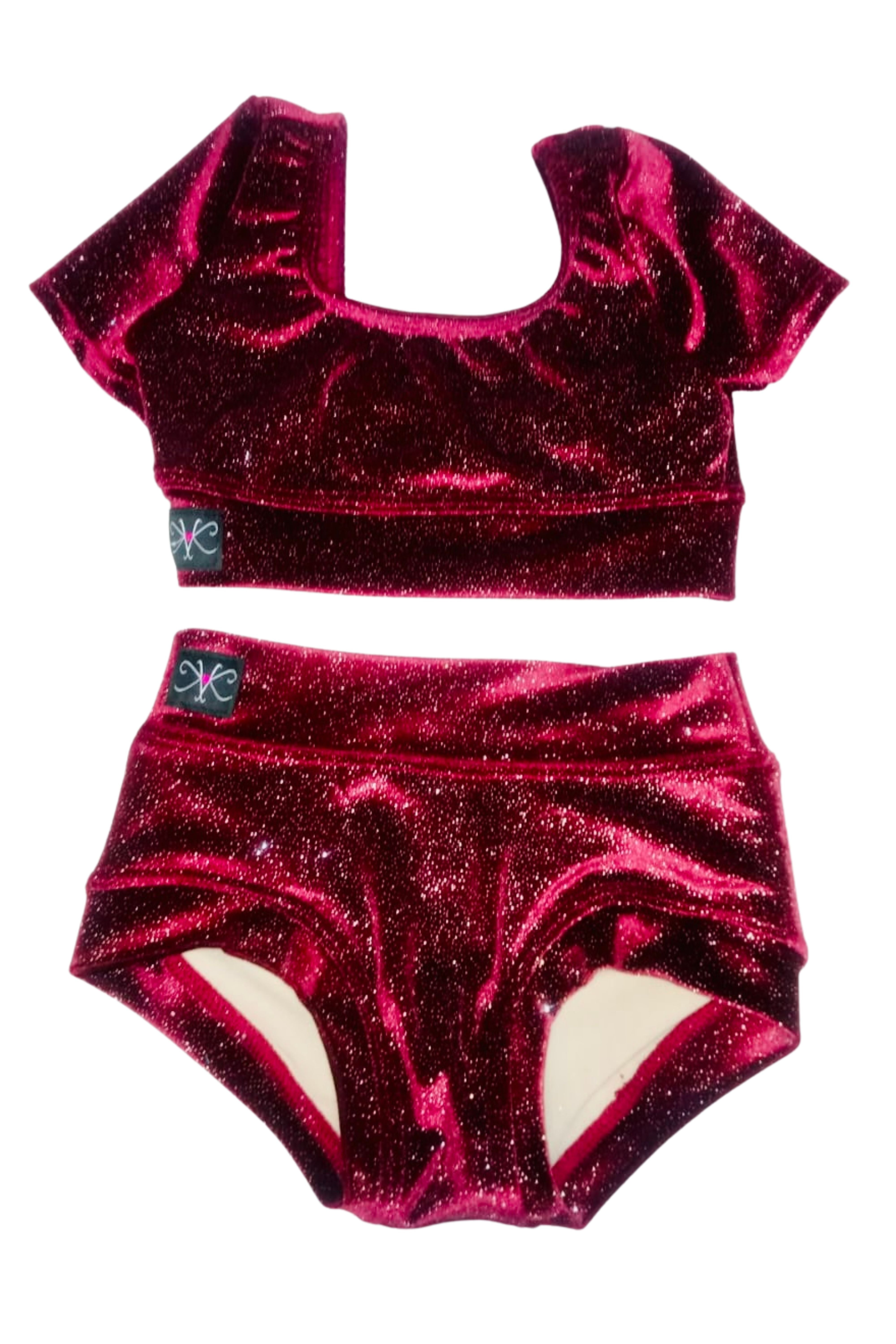 Simple But Cute Set (Exclusive Glitter Velvet) - Ready To Ship - Final Sale
