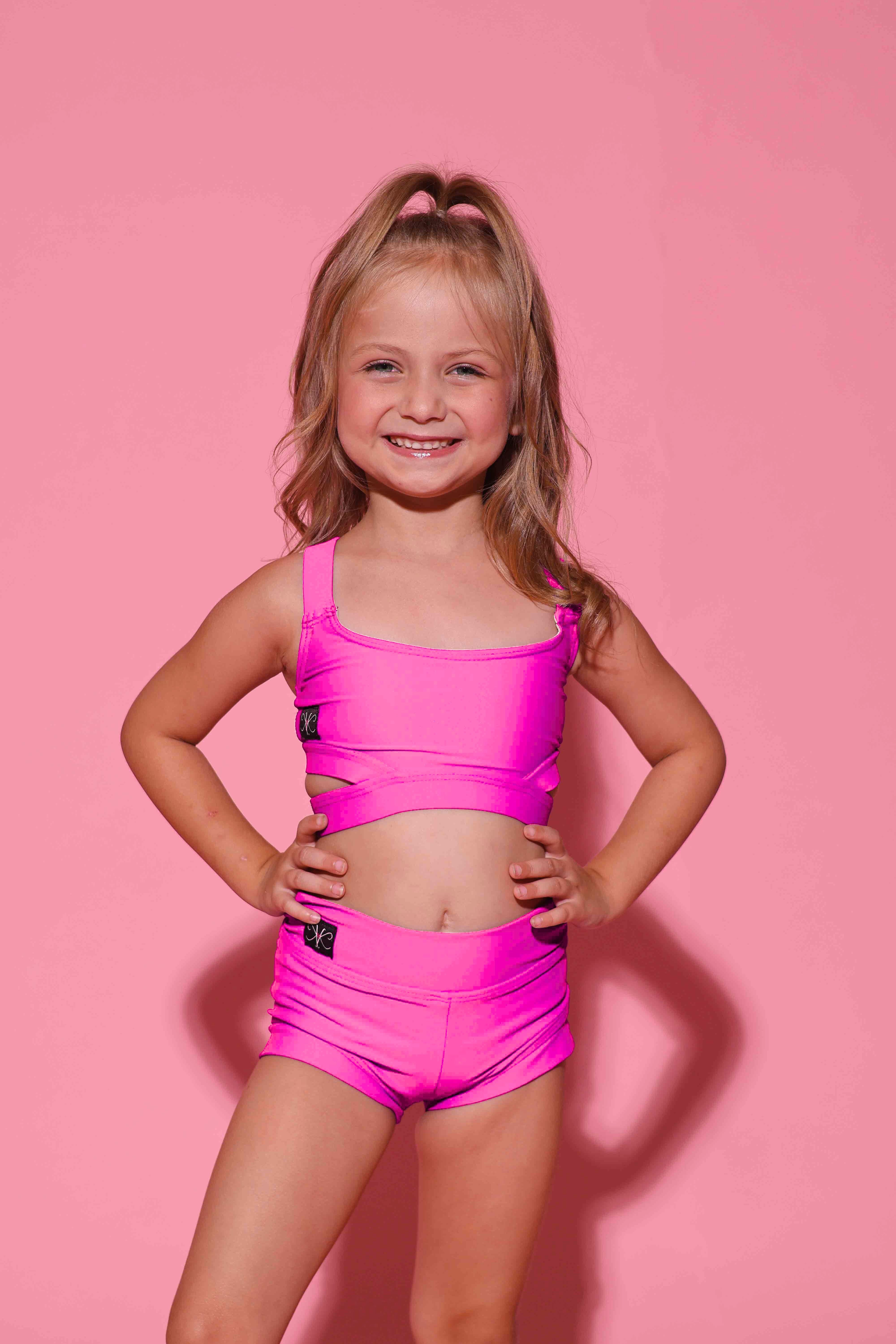 Side Hustle Bra Top - Neon Pink - Ready To Ship