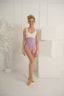 Giselle Leotard - Lavender Mist/Ivory - Ready To Ship - Final Sale