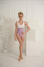 Giselle Leotard - Lavender Mist/Ivory - Ready To Ship - Final Sale