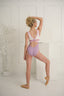 Giselle Leotard - Lavender Mist/Ivory - Ready To Ship - Final Sale