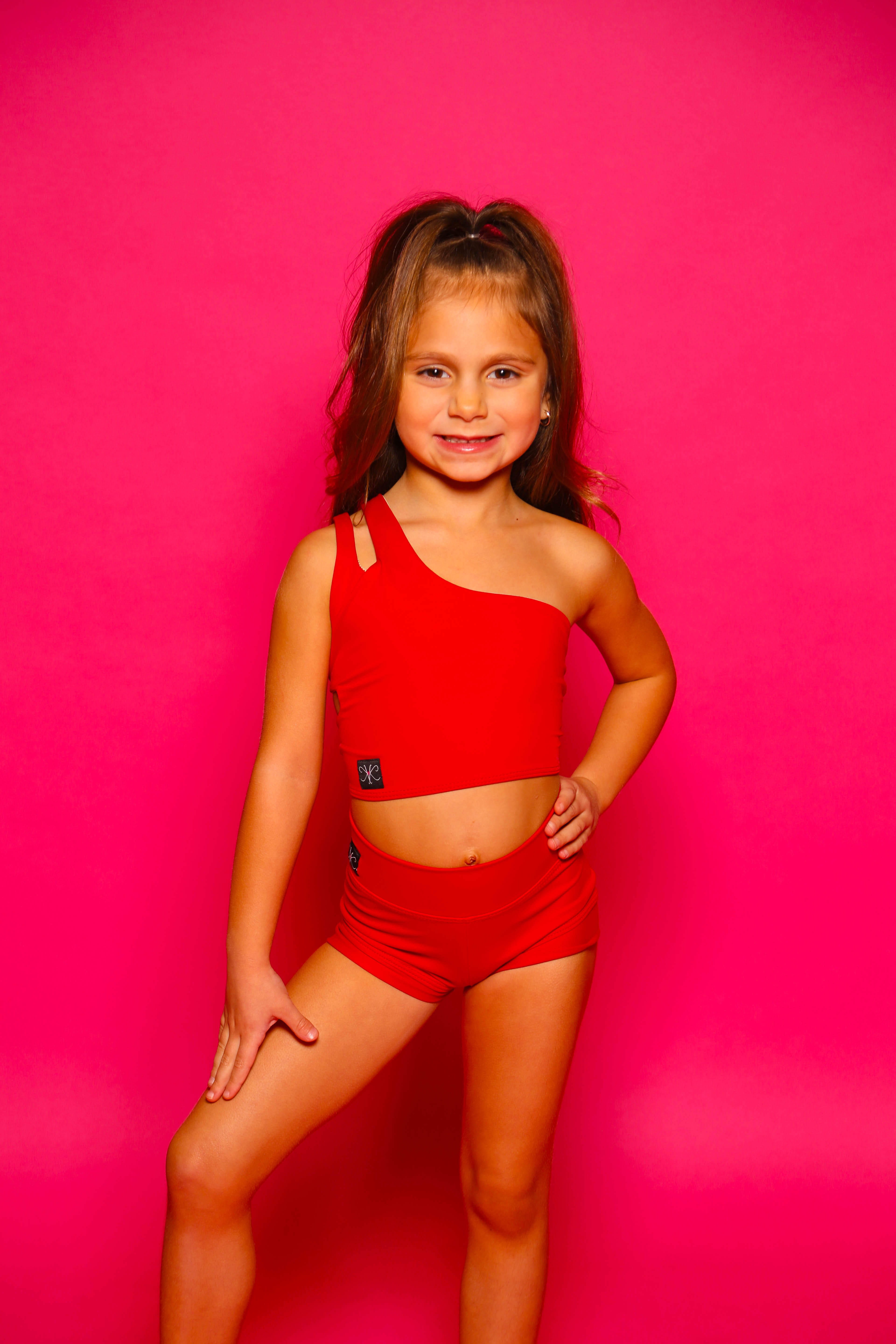 My Time Celebrity Short - Red - Ready To Ship - Final Sale