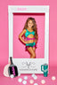 Such A Doll Leotard - Jade/New Raspberry Shine - Ready to Ship