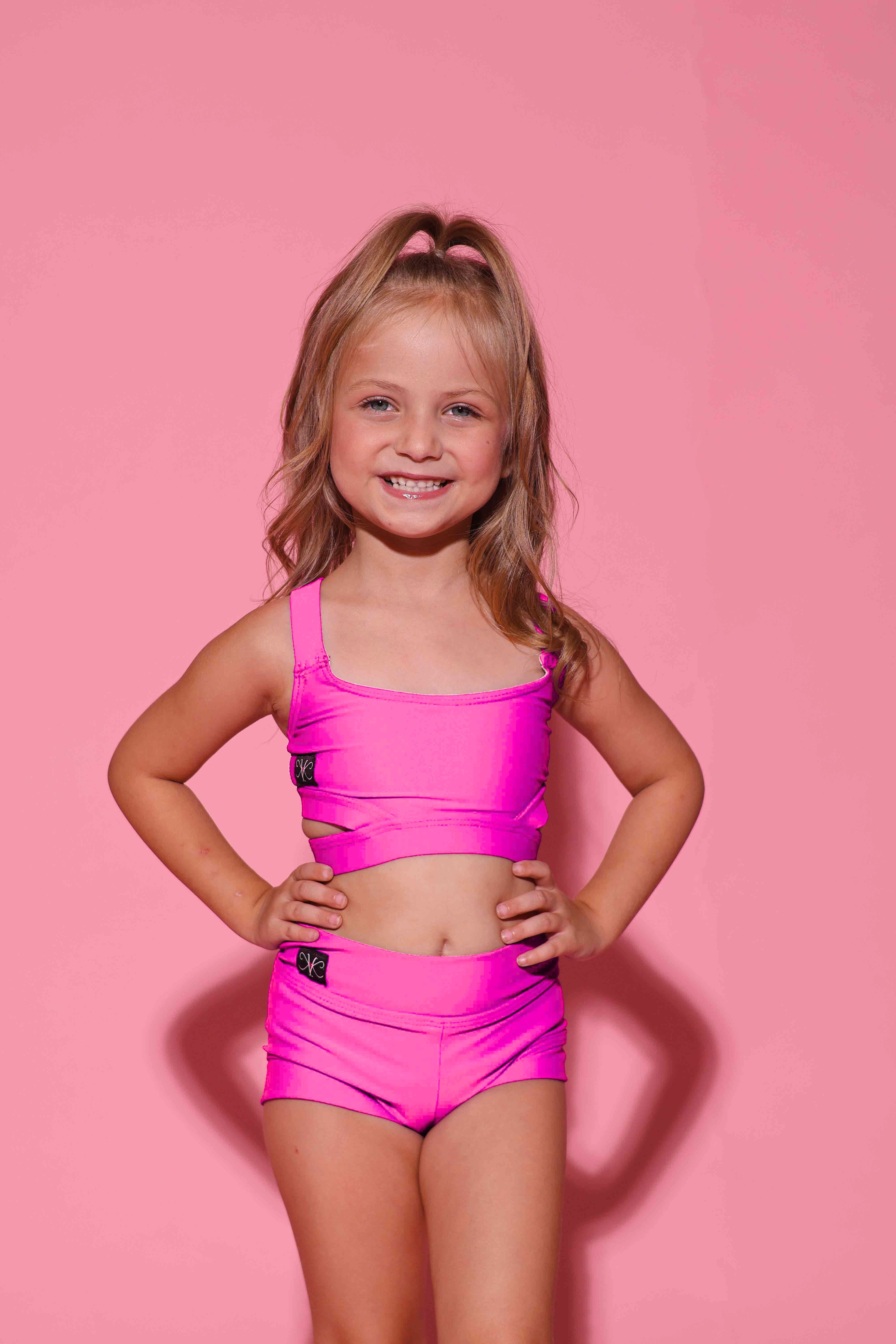 Side Hustle Bra Top - Neon Pink - Ready To Ship
