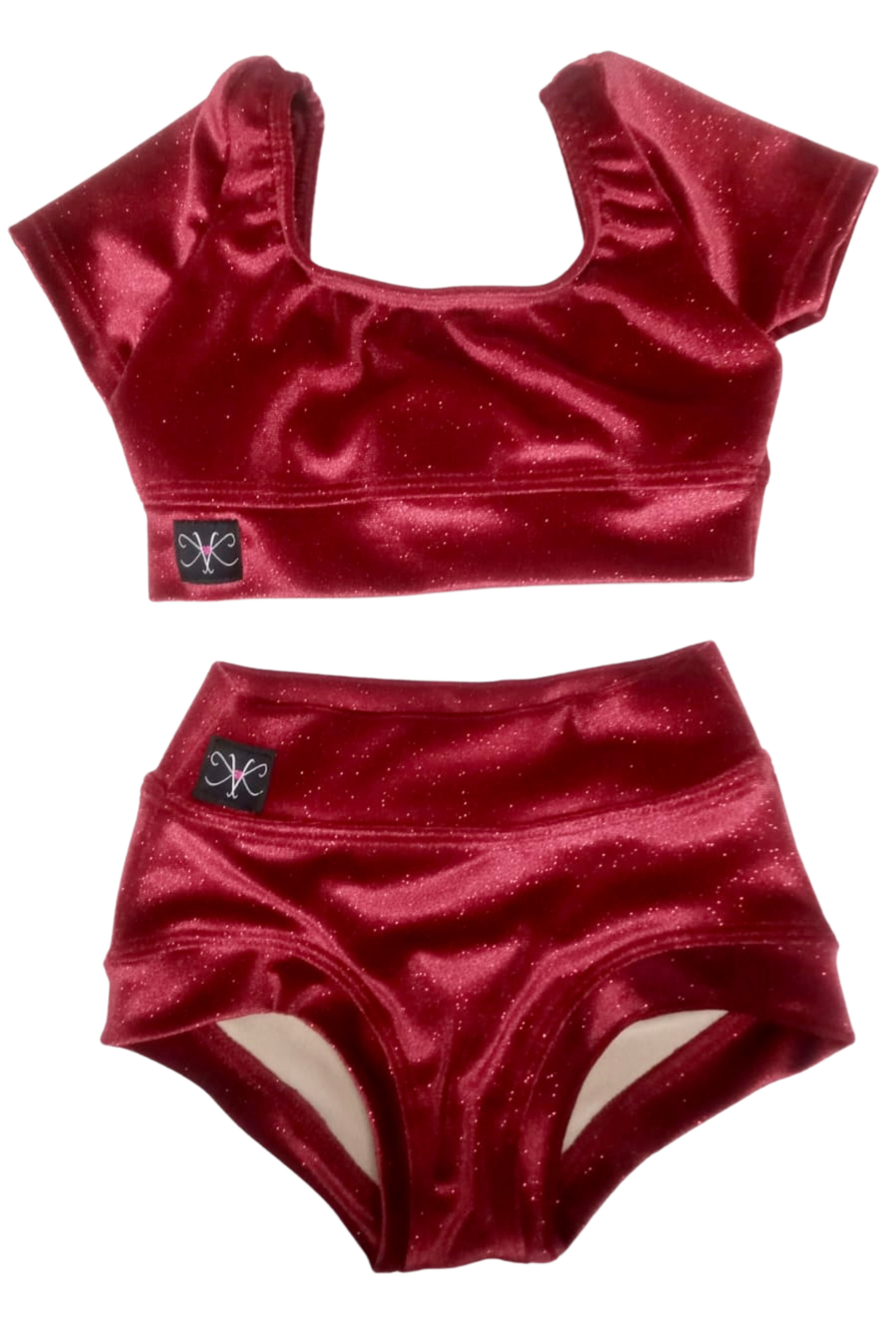Simple But Cute Set (Exclusive Glitter Velvet) - Ready To Ship - Final Sale