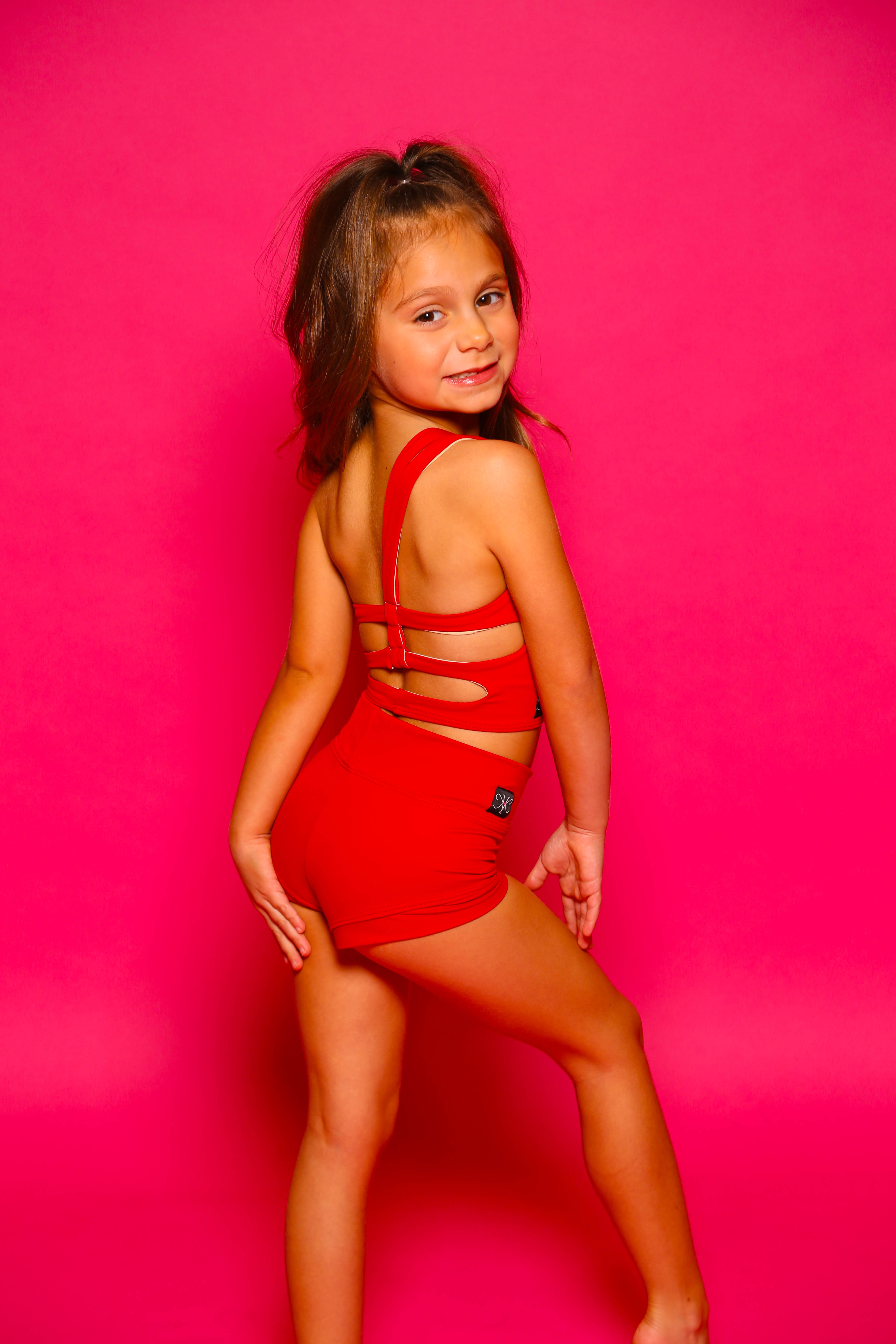My Time Celebrity Short - Red - Ready To Ship - Final Sale
