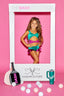 Such A Doll Leotard - Jade/New Raspberry Shine - Ready to Ship