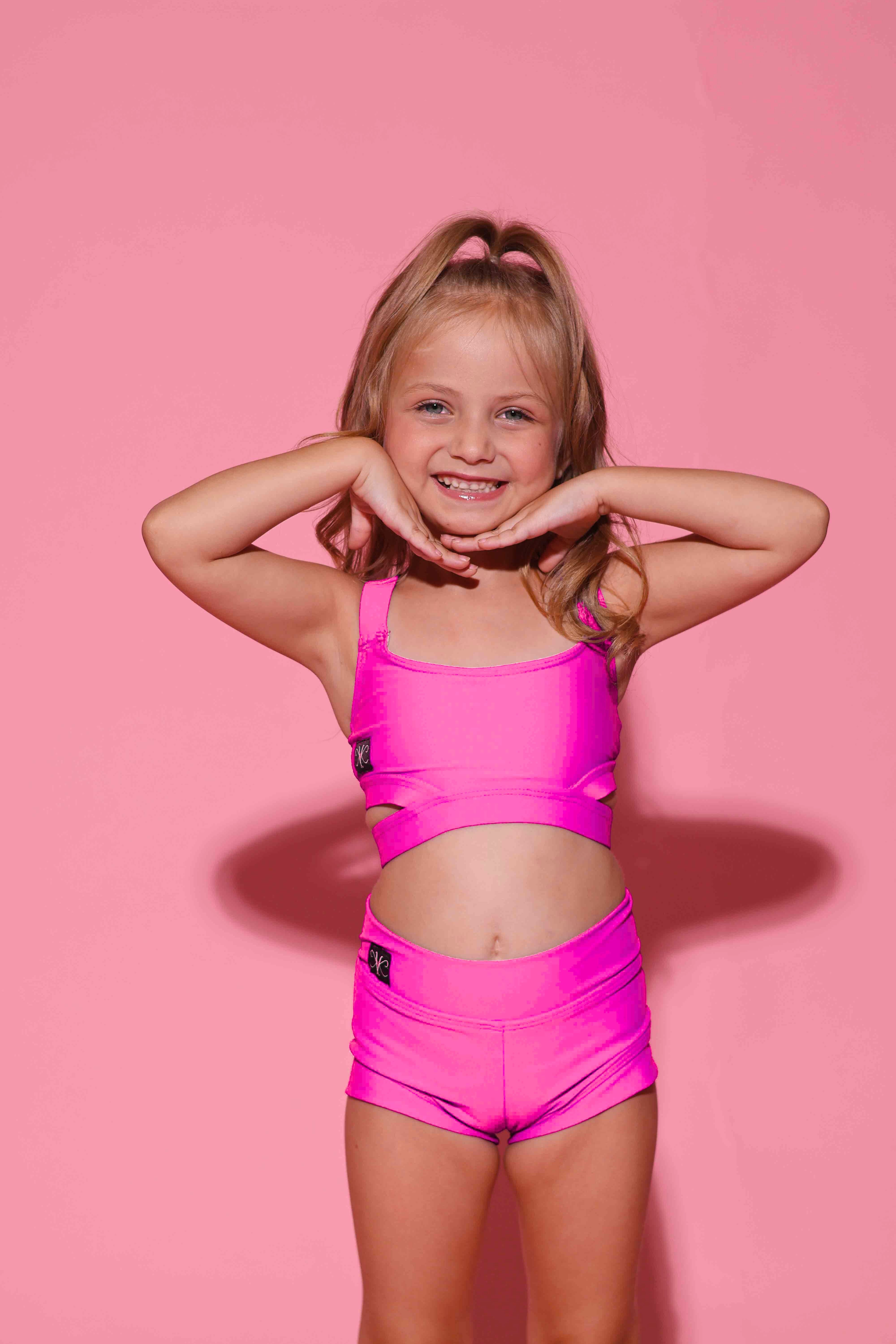 Side Hustle Bra Top - Neon Pink - Ready To Ship