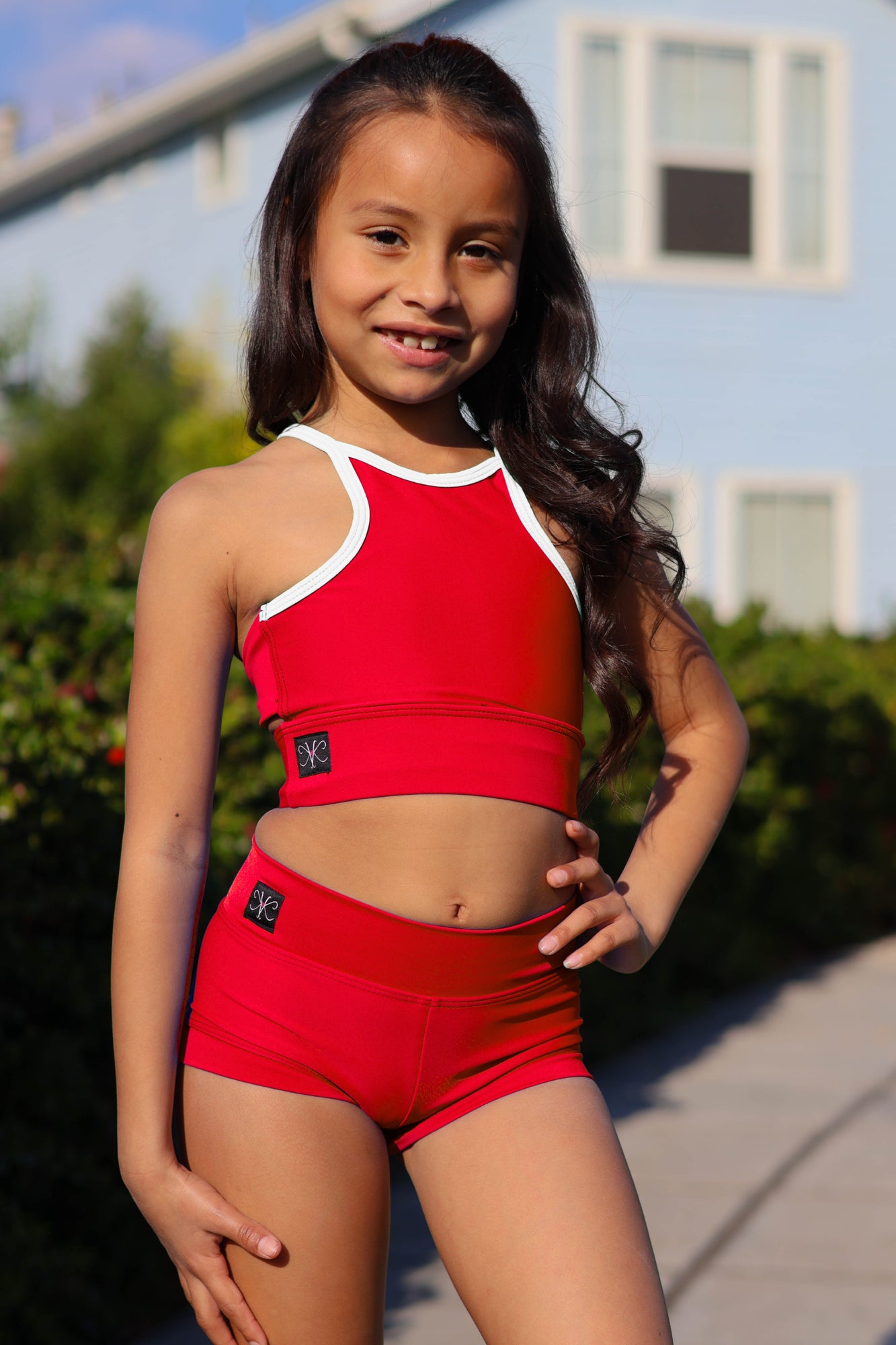 Bow Down Bra Top - Red/White - Holiday Edition - Ready to Ship