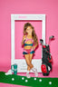 Such A Doll Leotard - Doll Pink/Saphire Shine - Ready to Ship