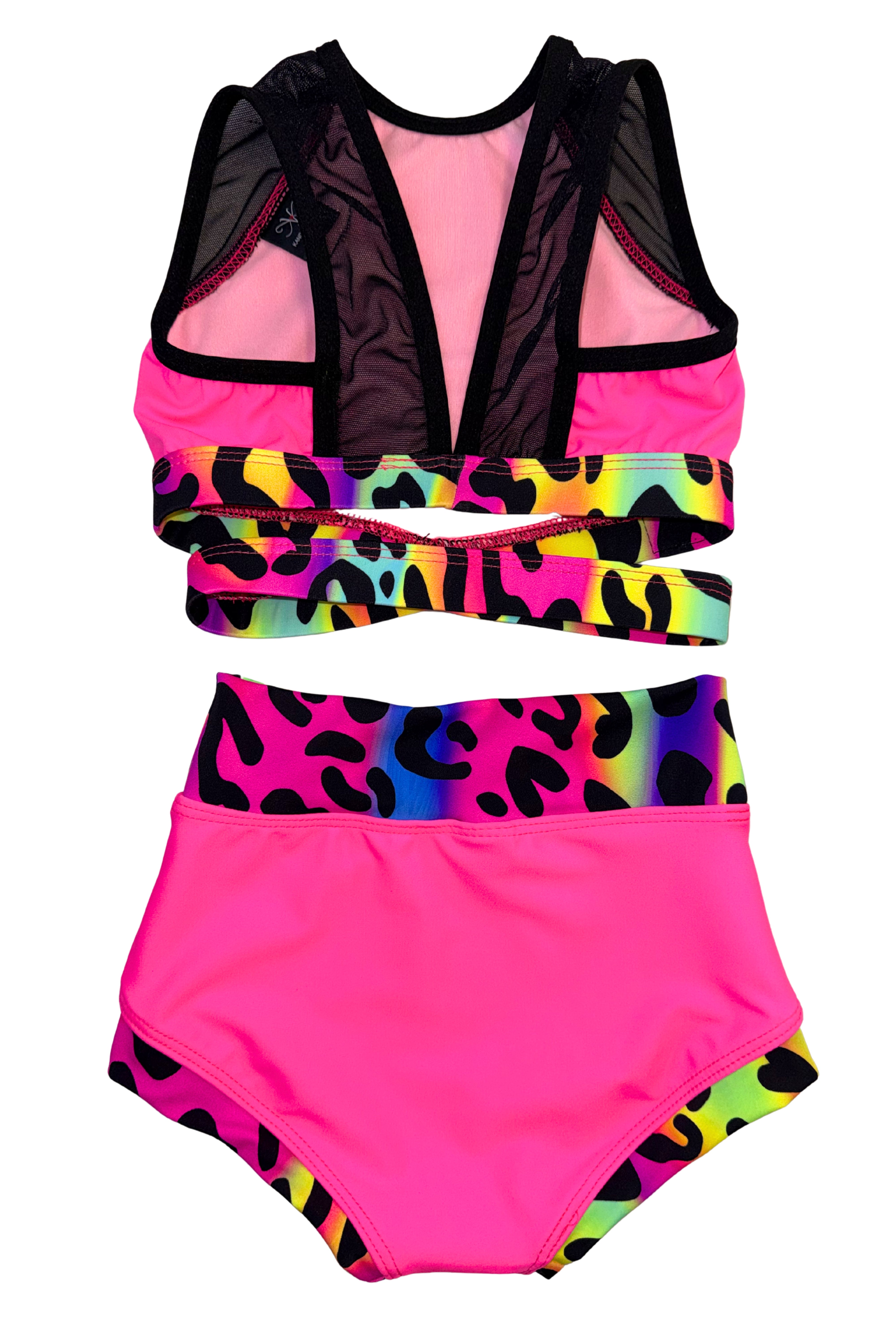 Criss Cross Rainbow Cheetah Set - Final Sale