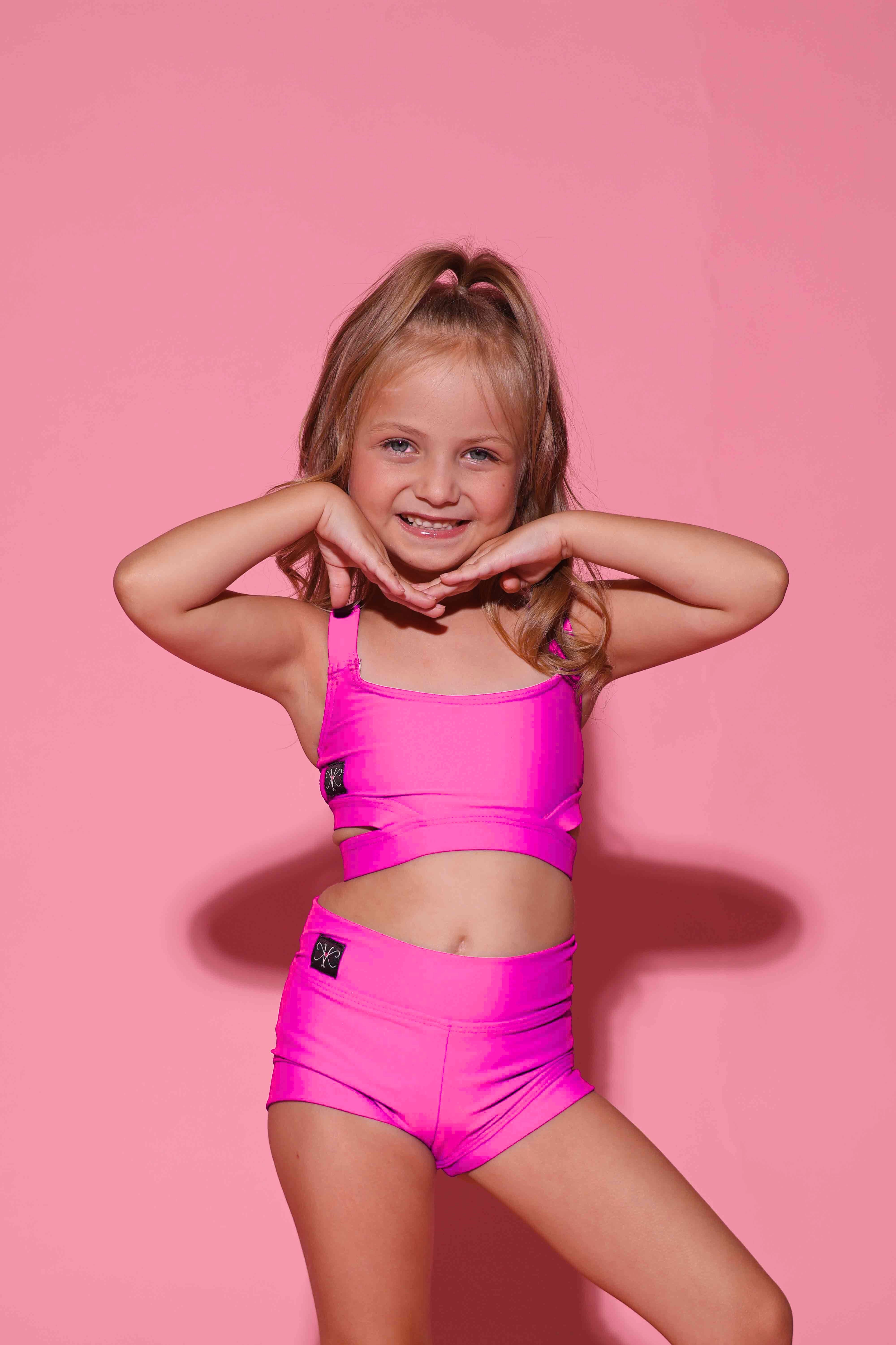 Side Hustle Bra Top - Neon Pink - Ready To Ship