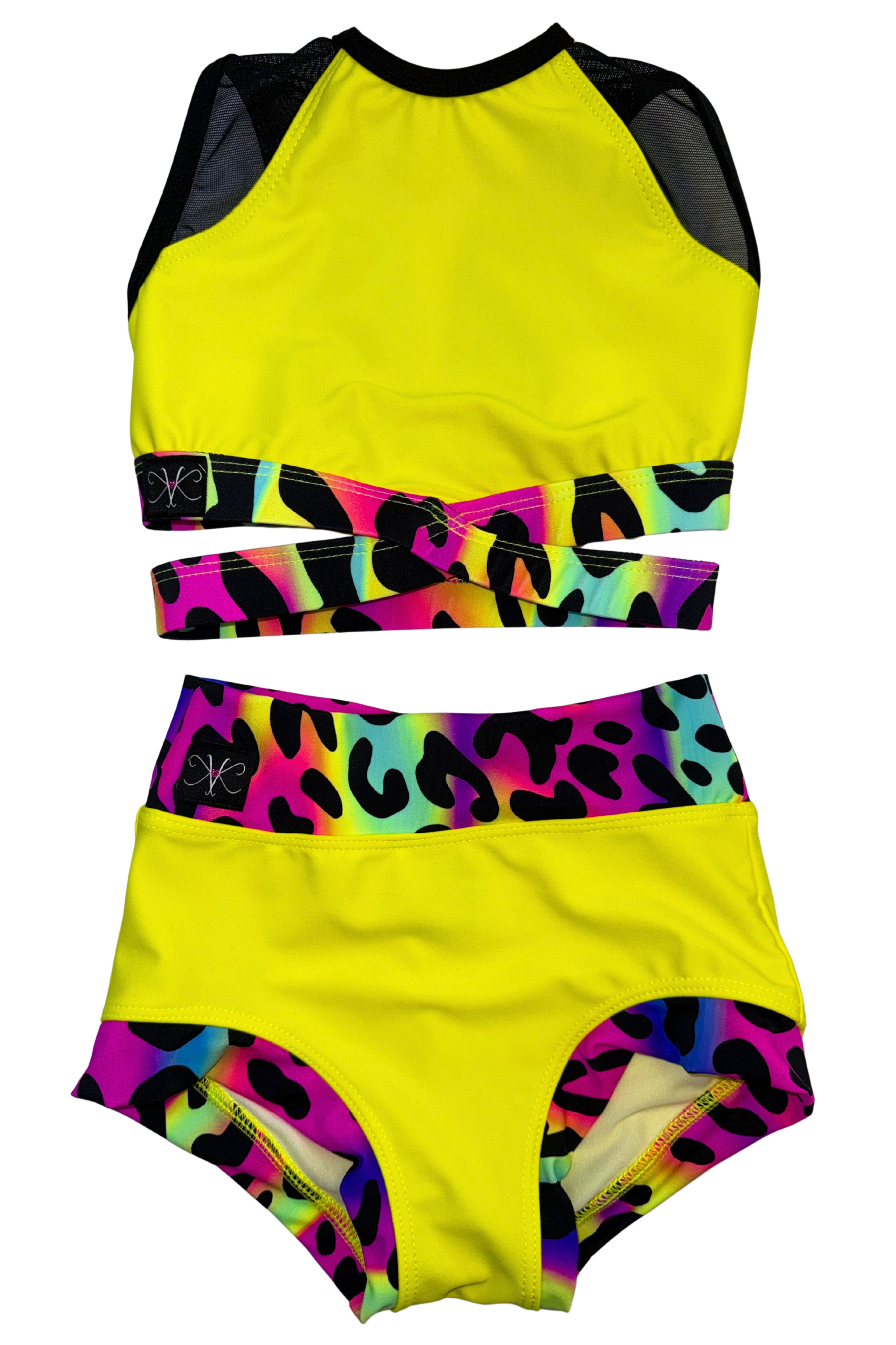 Criss Cross Rainbow Cheetah Set - Final Sale