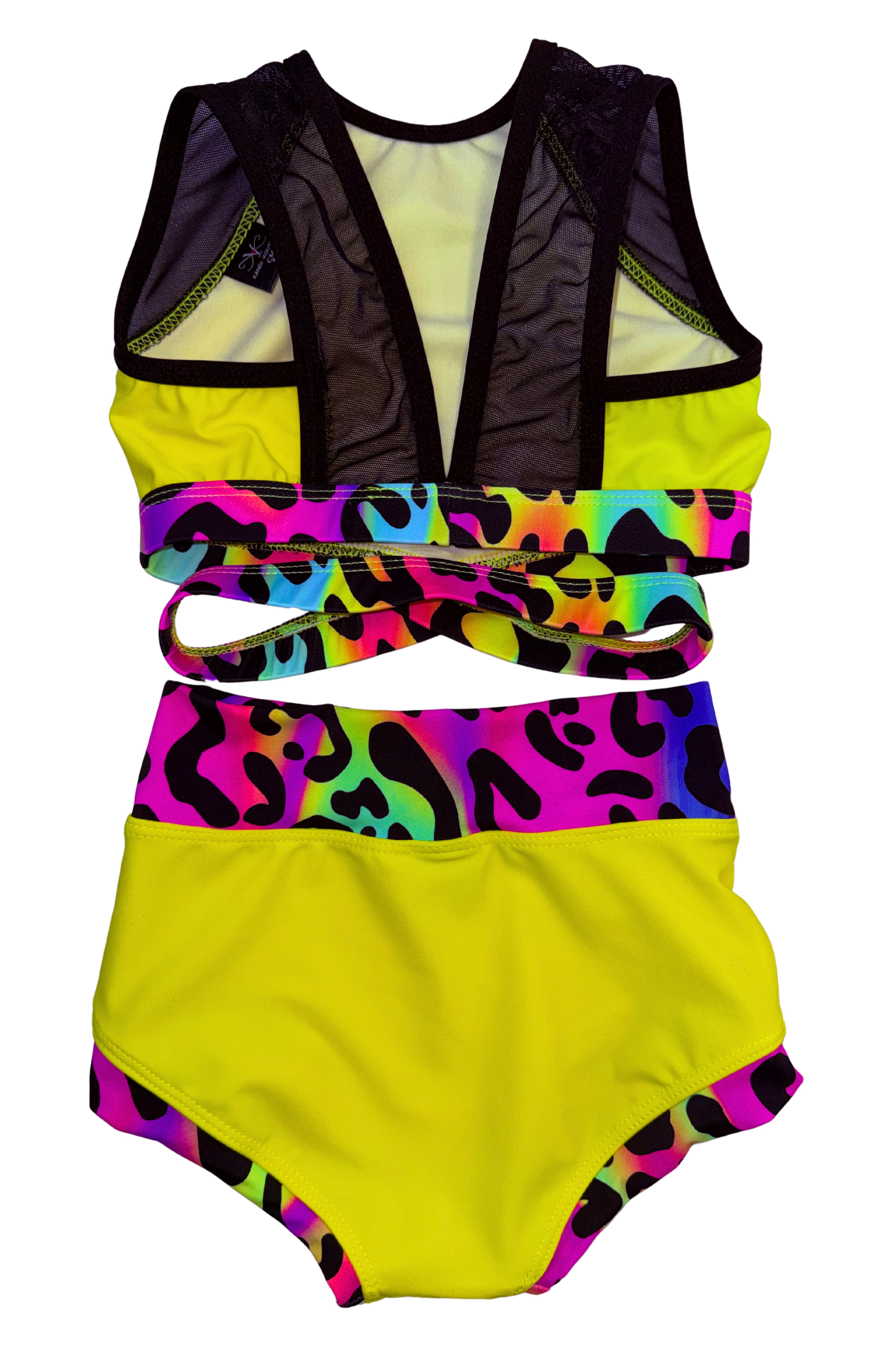 Criss Cross Rainbow Cheetah Set - Final Sale