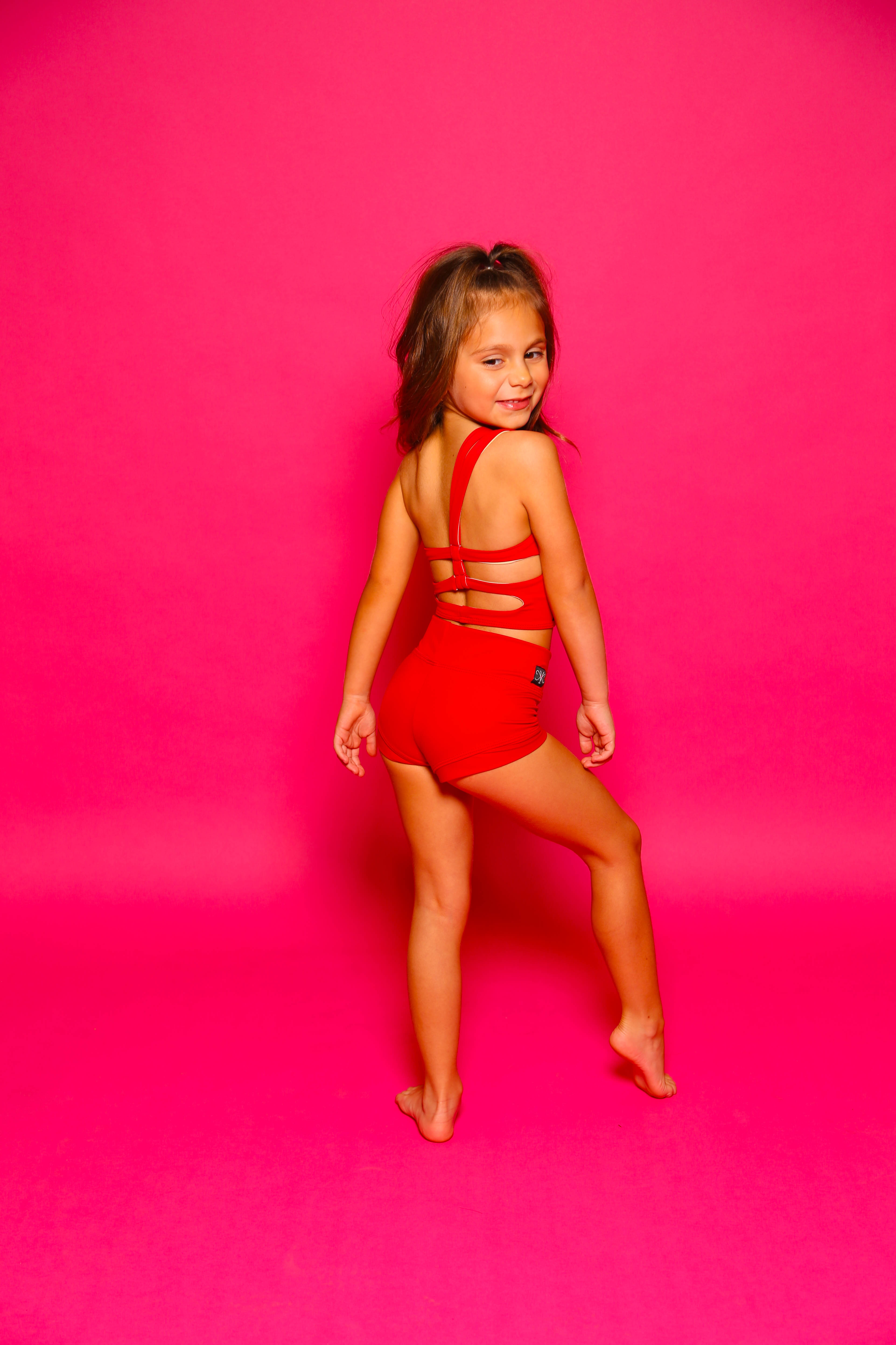 My Time Celebrity Short - Red - Ready To Ship - Final Sale