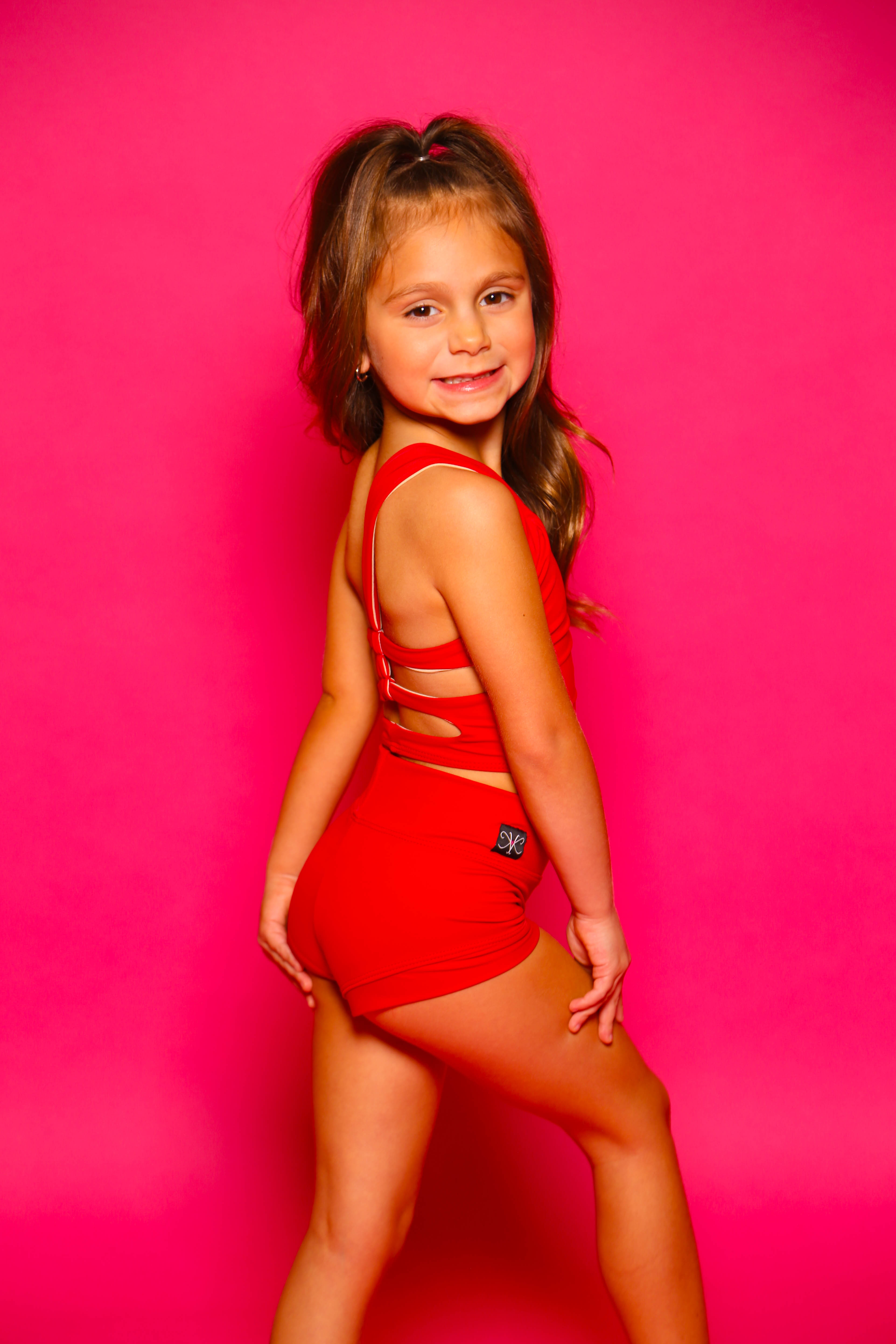 My Time Celebrity Short - Red - Ready To Ship - Final Sale