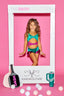 Such A Doll Leotard - Jade/New Raspberry Shine - Ready to Ship