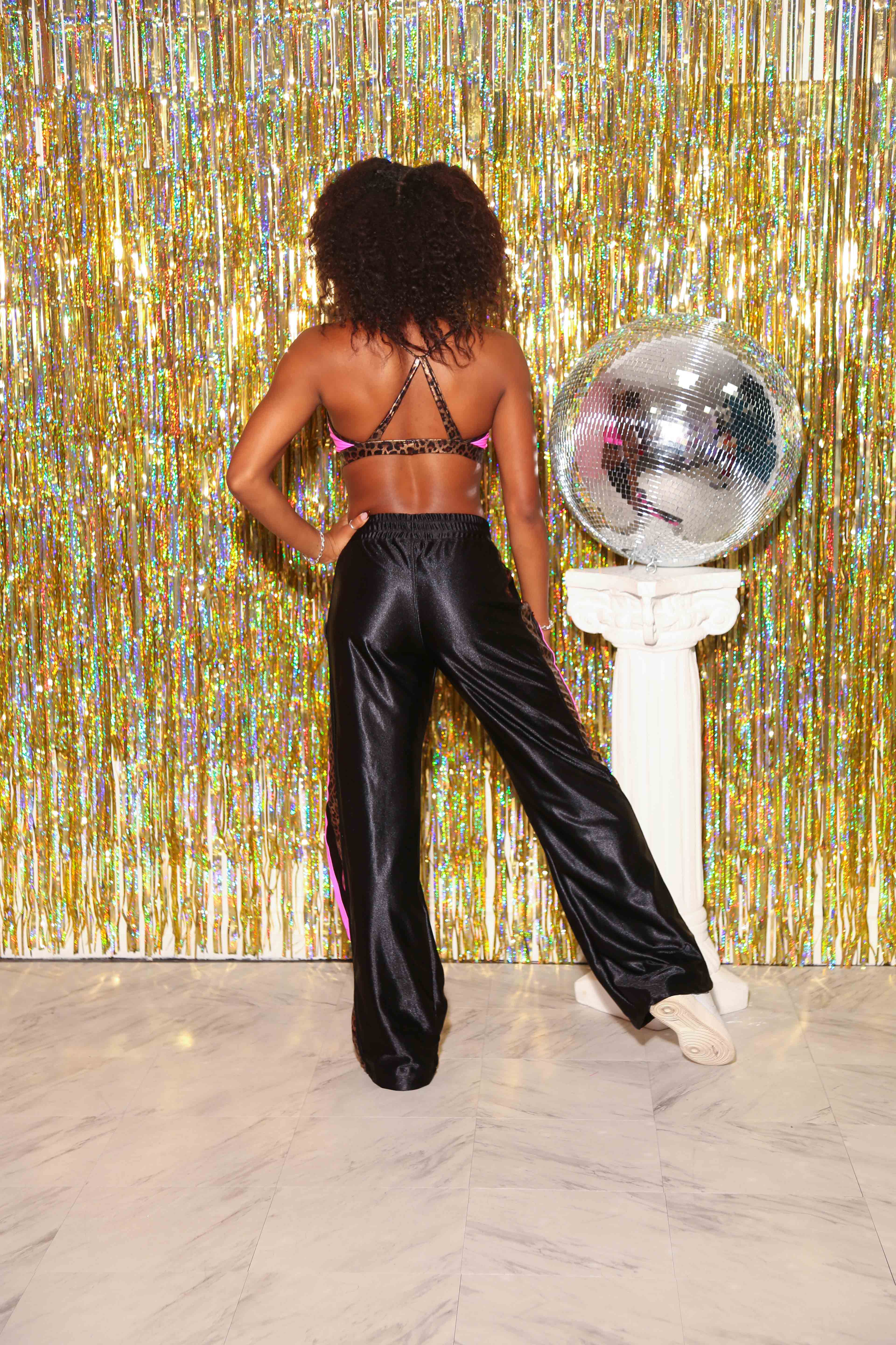 Gotta Dash Jogger - Black/Neon Pink/Glow Cheetah - Ready to Ship