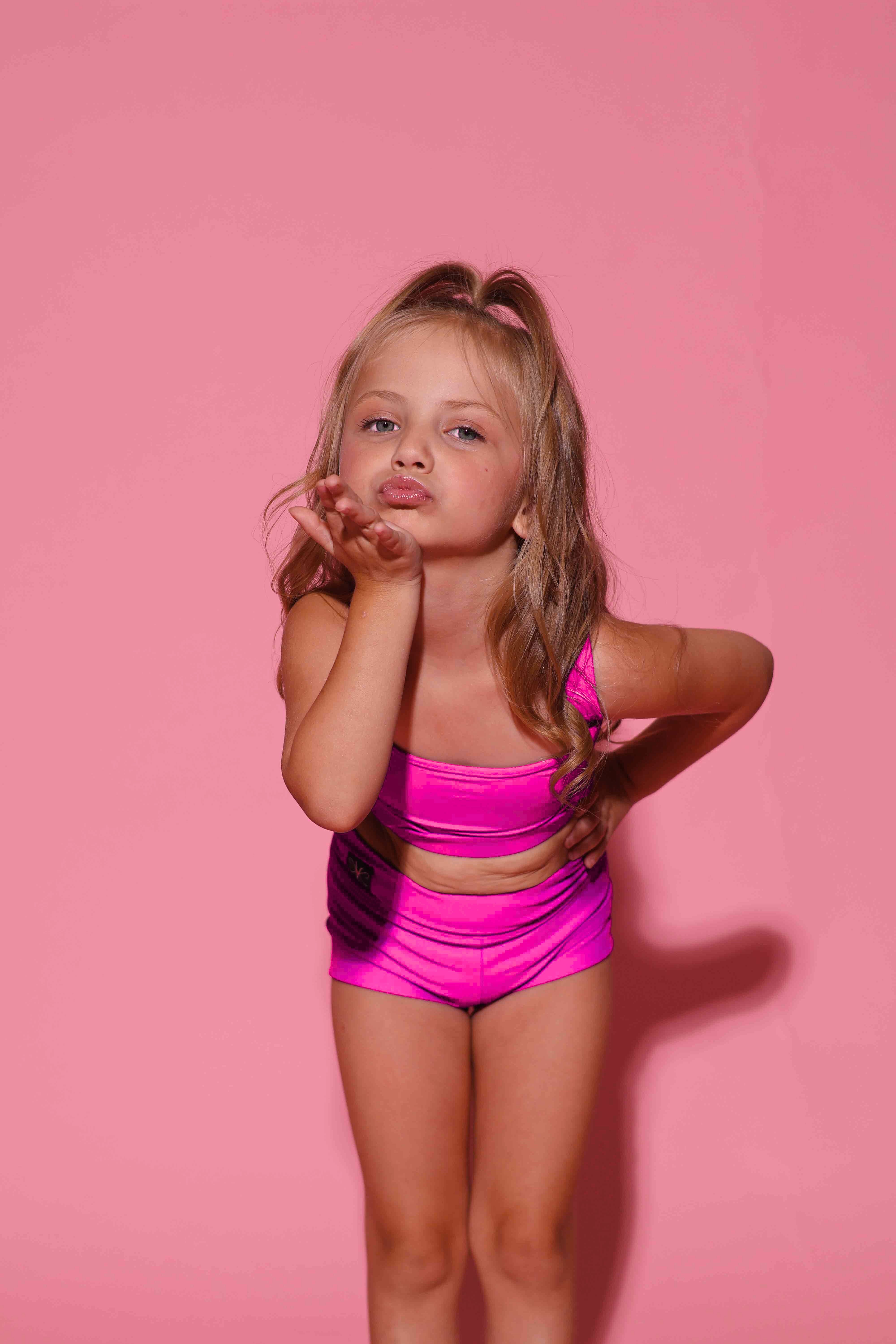 Side Hustle Bra Top - Neon Pink - Ready To Ship