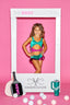 Such A Doll Leotard - Jade/New Raspberry Shine - Ready to Ship