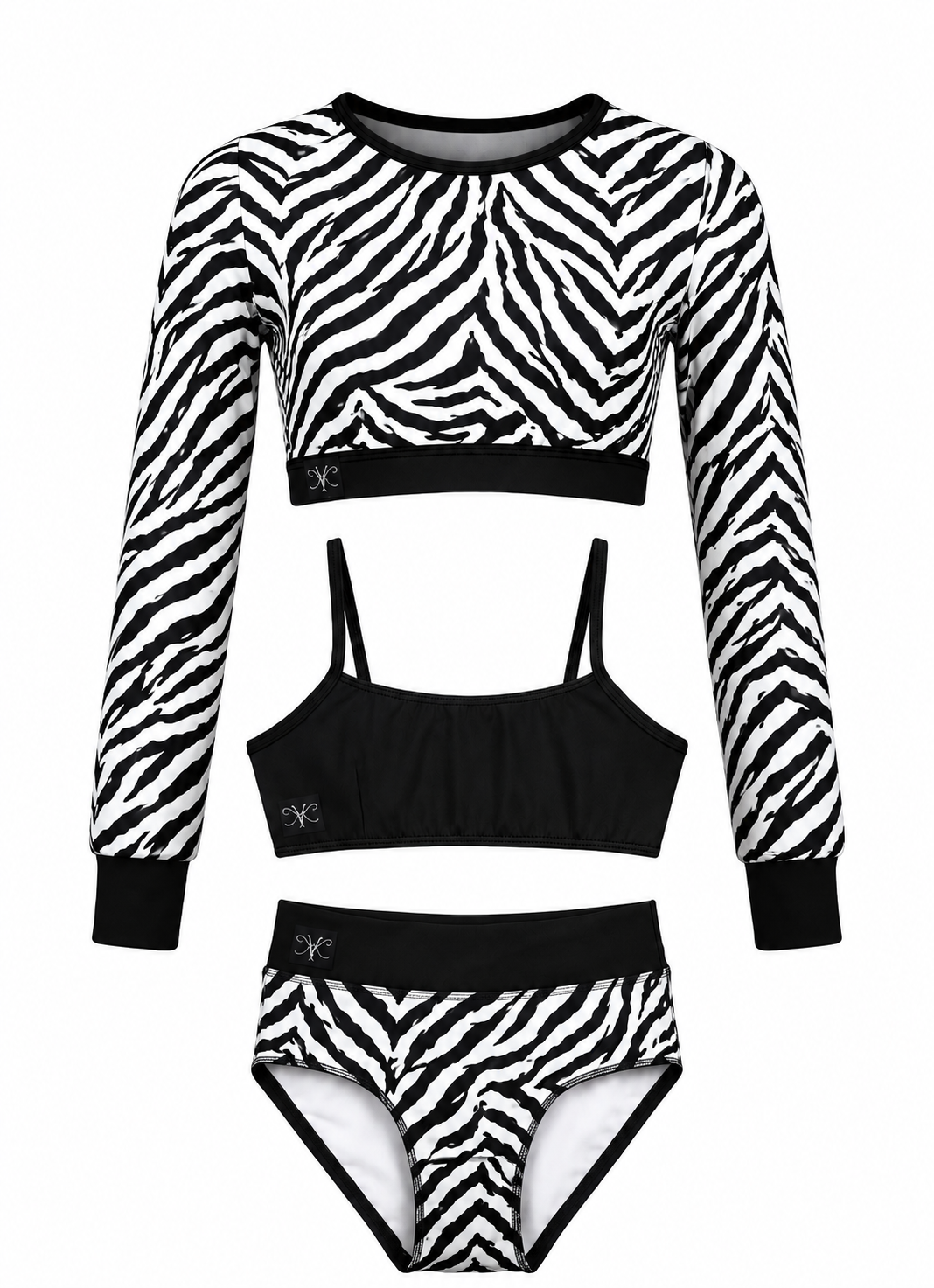 Hollaback Set 3pc Zebra - 1-DAY QUICK SHIP - Final Sale