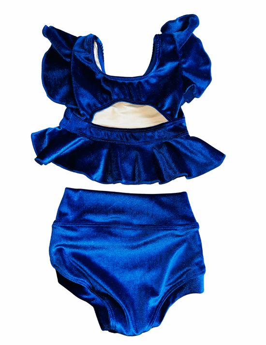 All Dolled Up Velvet Crop Top - Ready To Ship