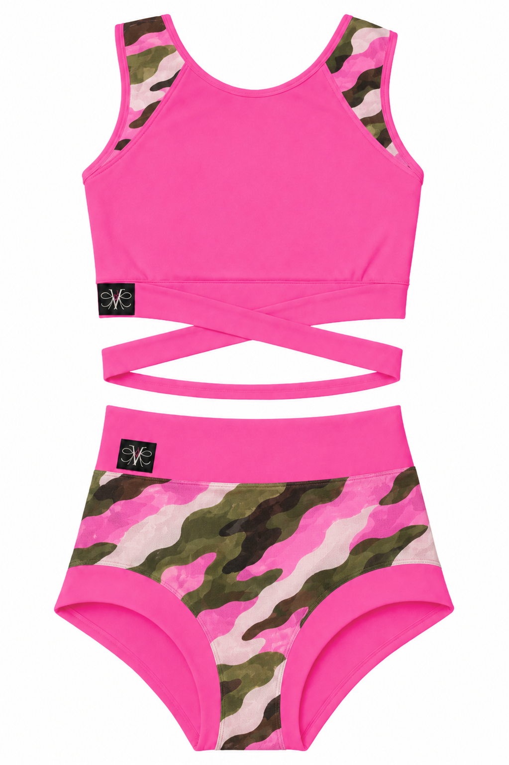 Criss Cross Camo Set - Final Sale