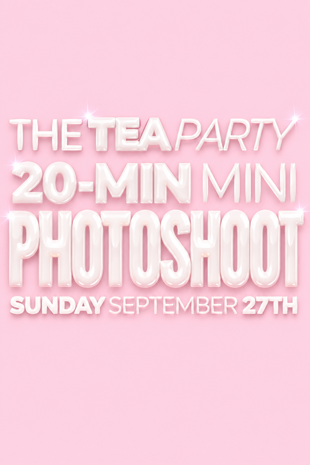 20-Minute Photoshoot Session - The Tea Party - Final Sale