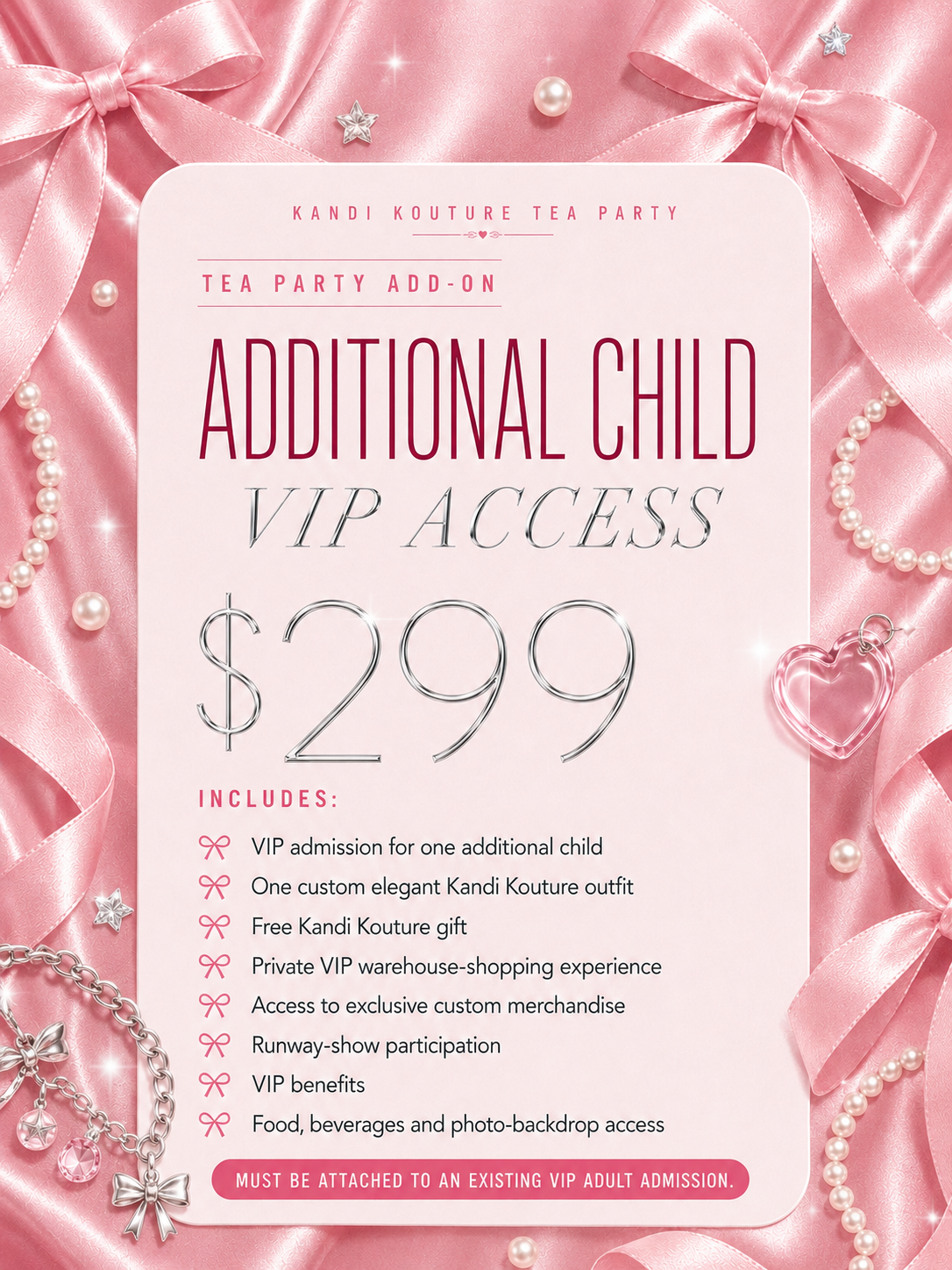 ADDITIONAL Child VIP Access - The Tea Party - Final Sale