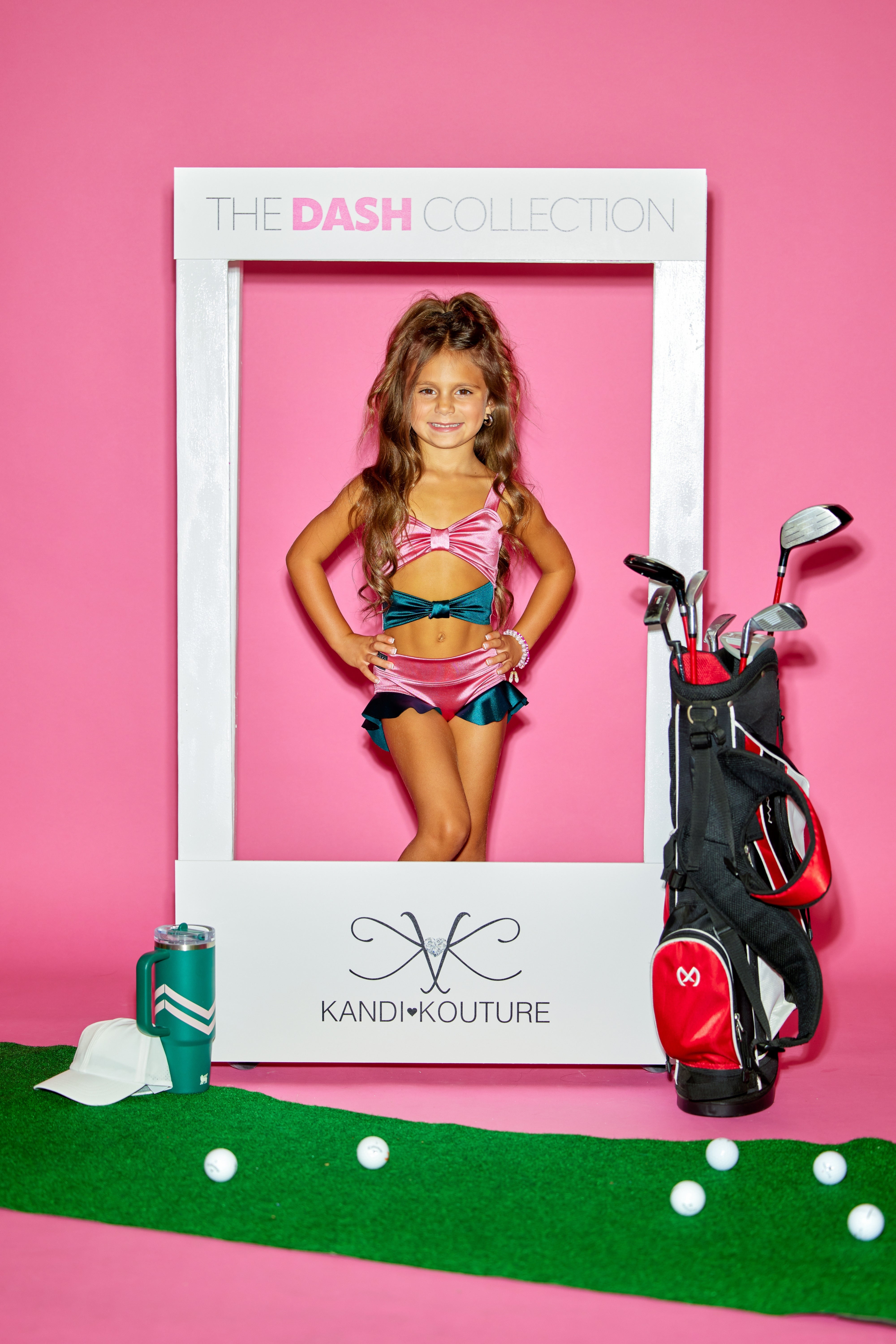 Such A Doll Leotard - Doll Pink/Saphire Shine - Ready to Ship