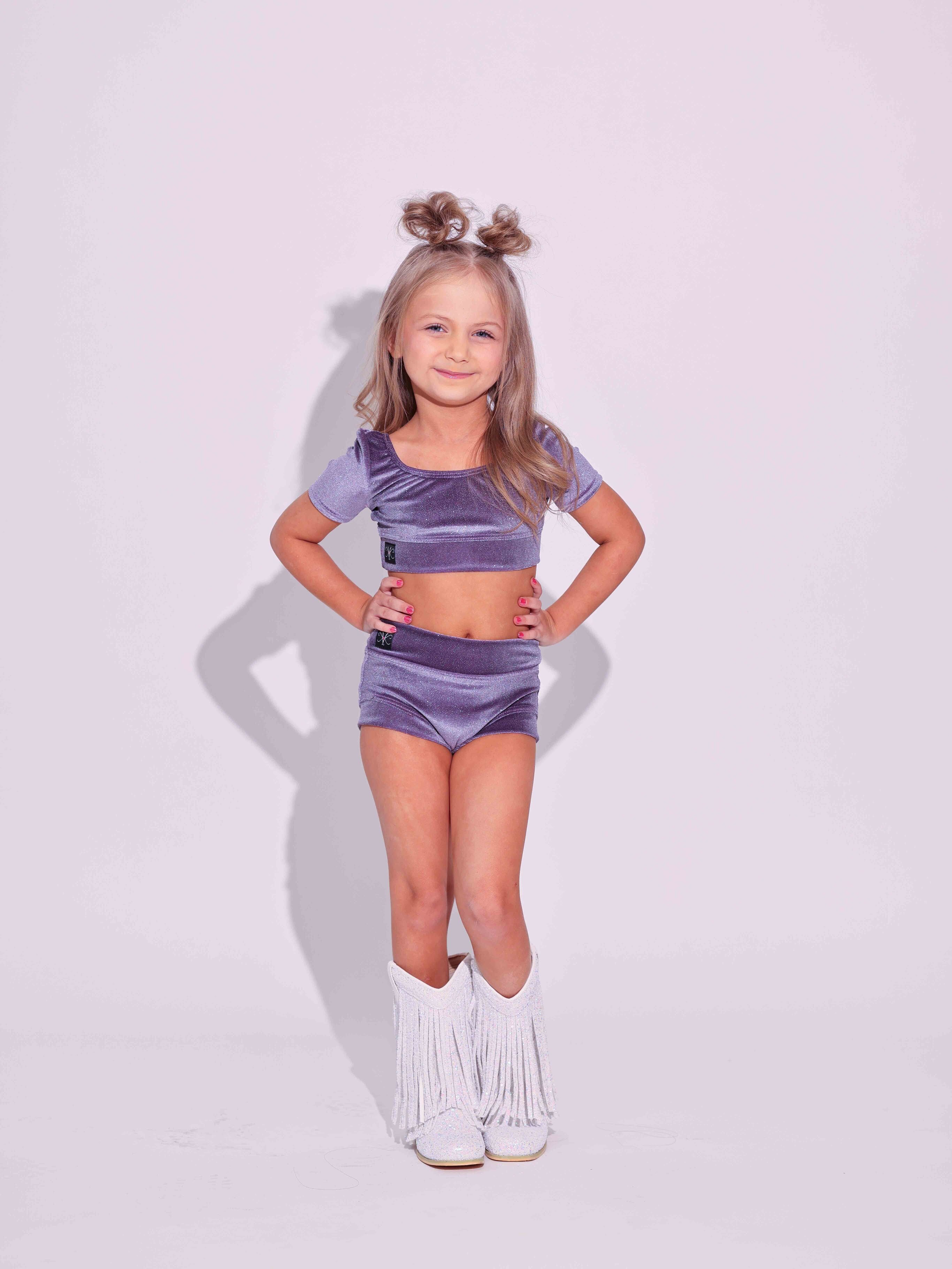 Simple But Cute Exclusive Glitter Velvet VIP Brief - Grape - Ready to Ship