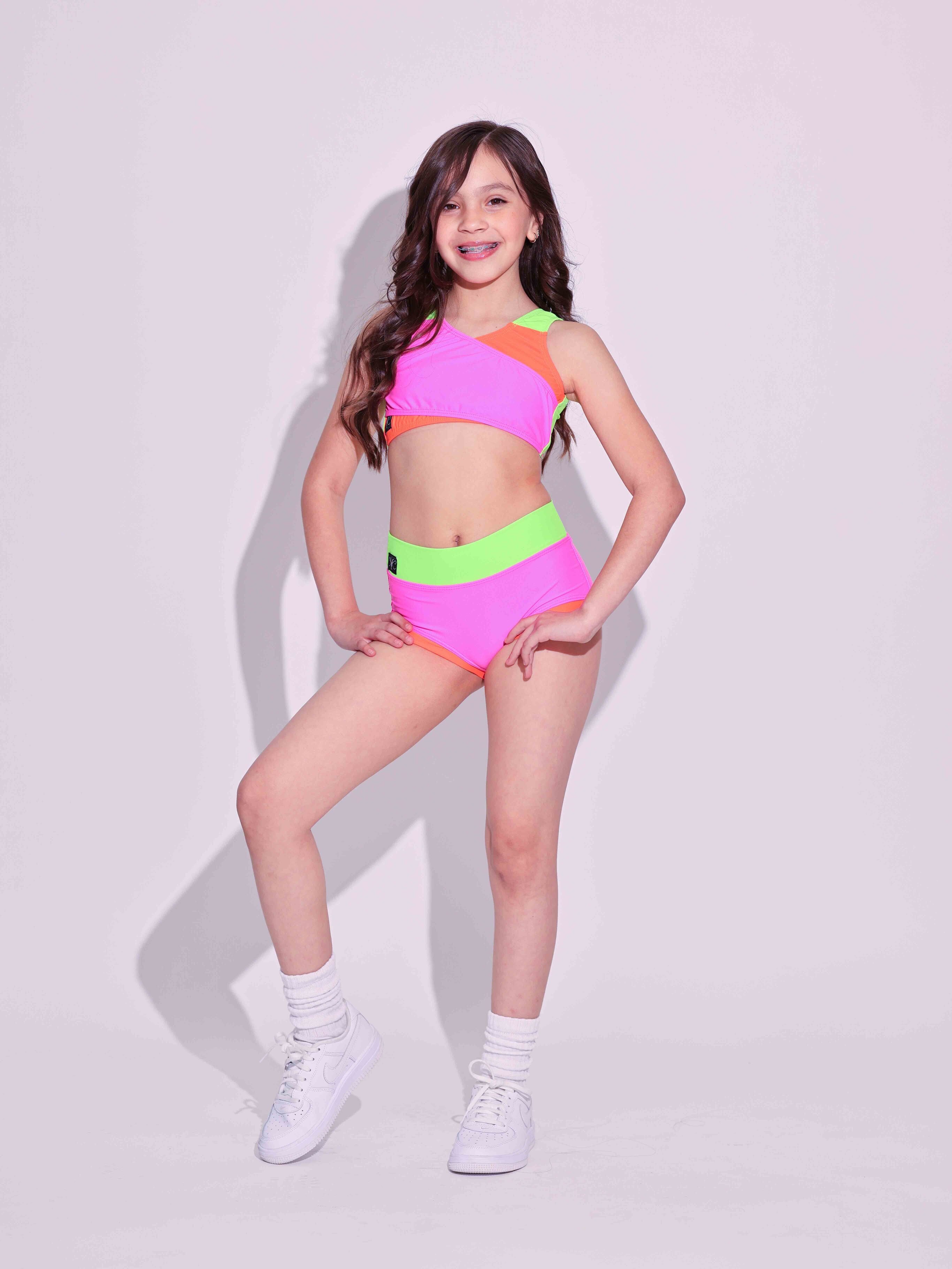 Cross My Heart VIP Brief - Neon Tri Color - Ready To Ship