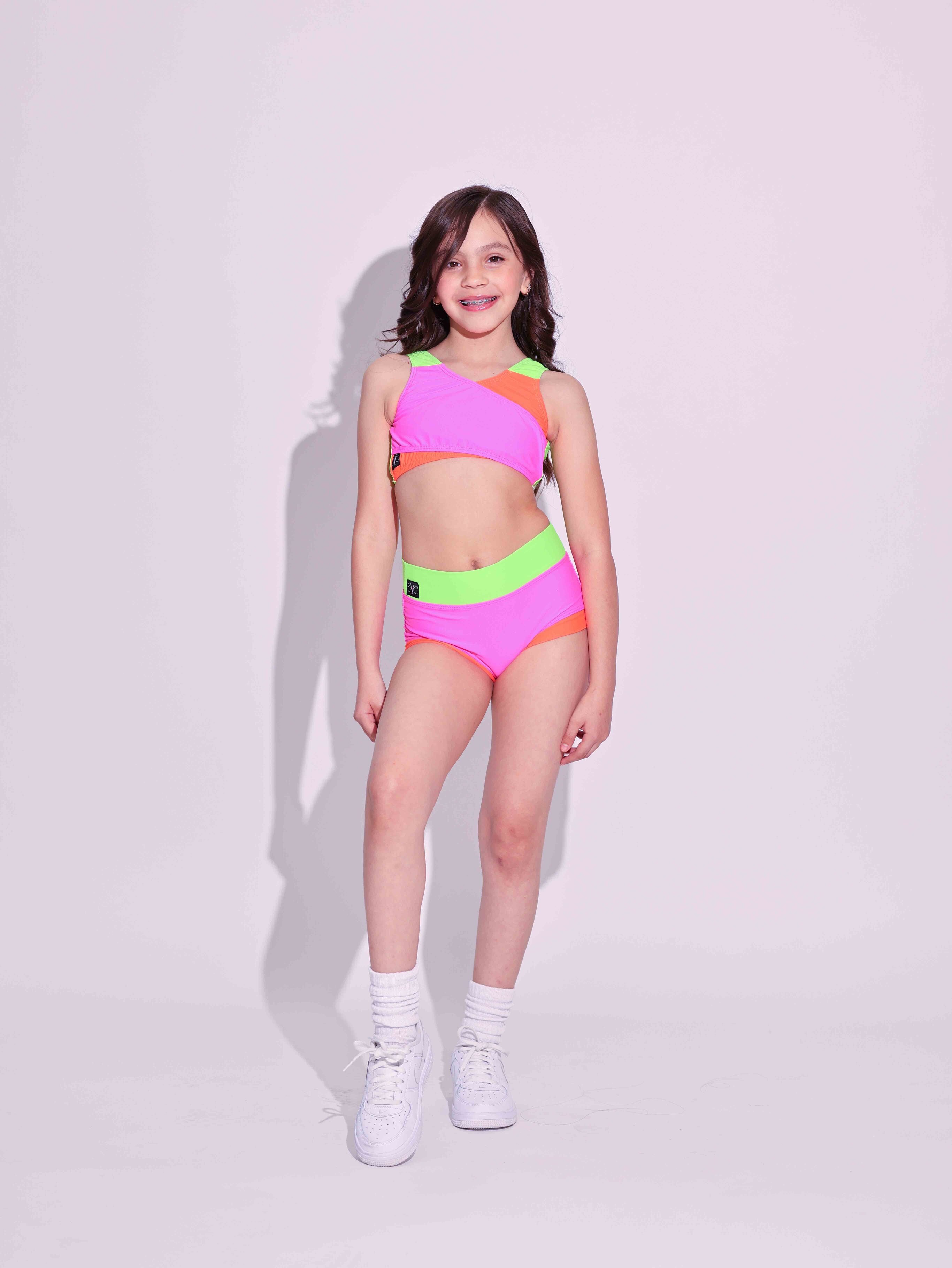 Cross My Heart VIP Brief - Neon Tri Color - Ready To Ship