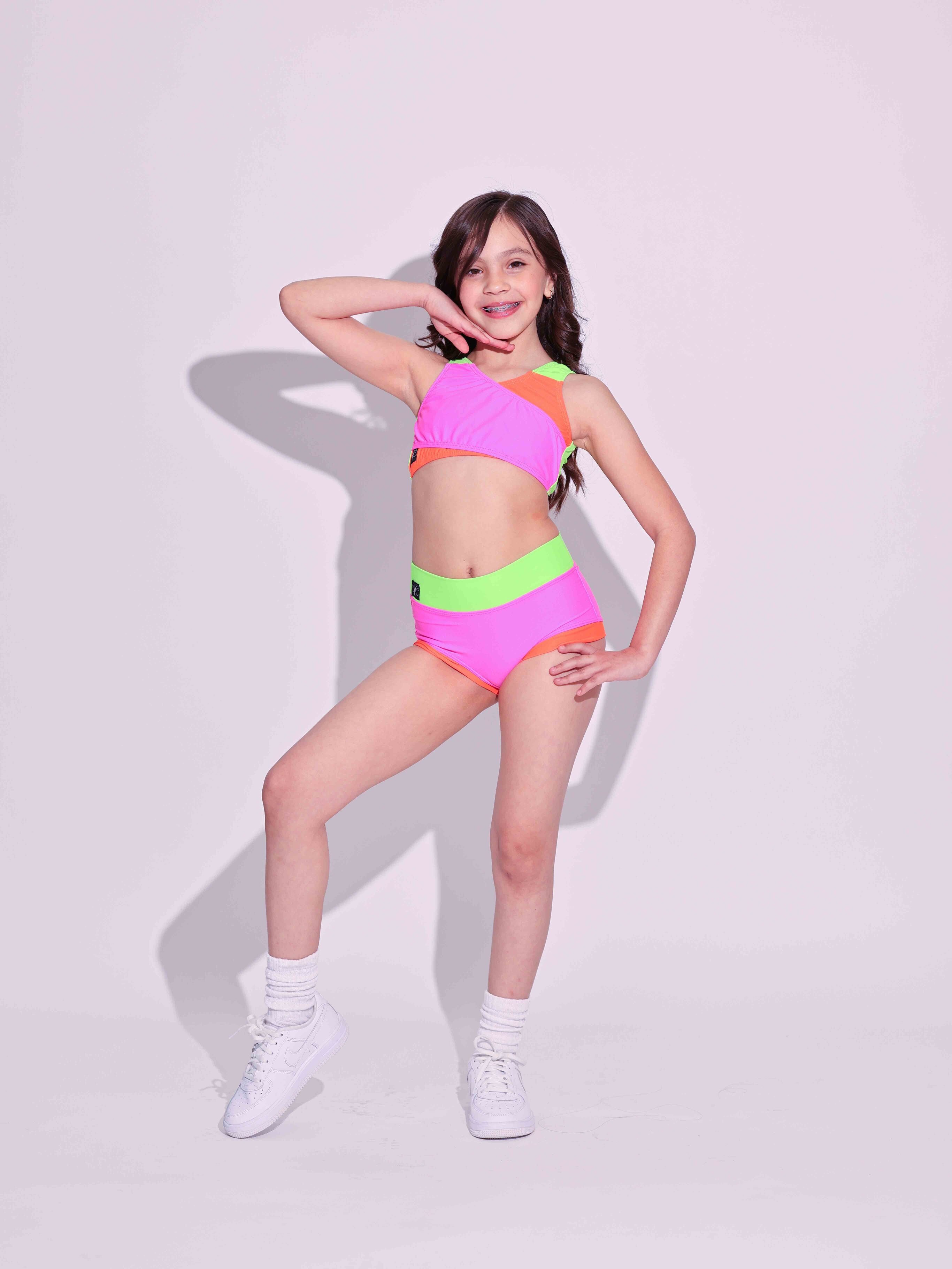 Cross My Heart VIP Brief - Neon Tri Color - Ready To Ship