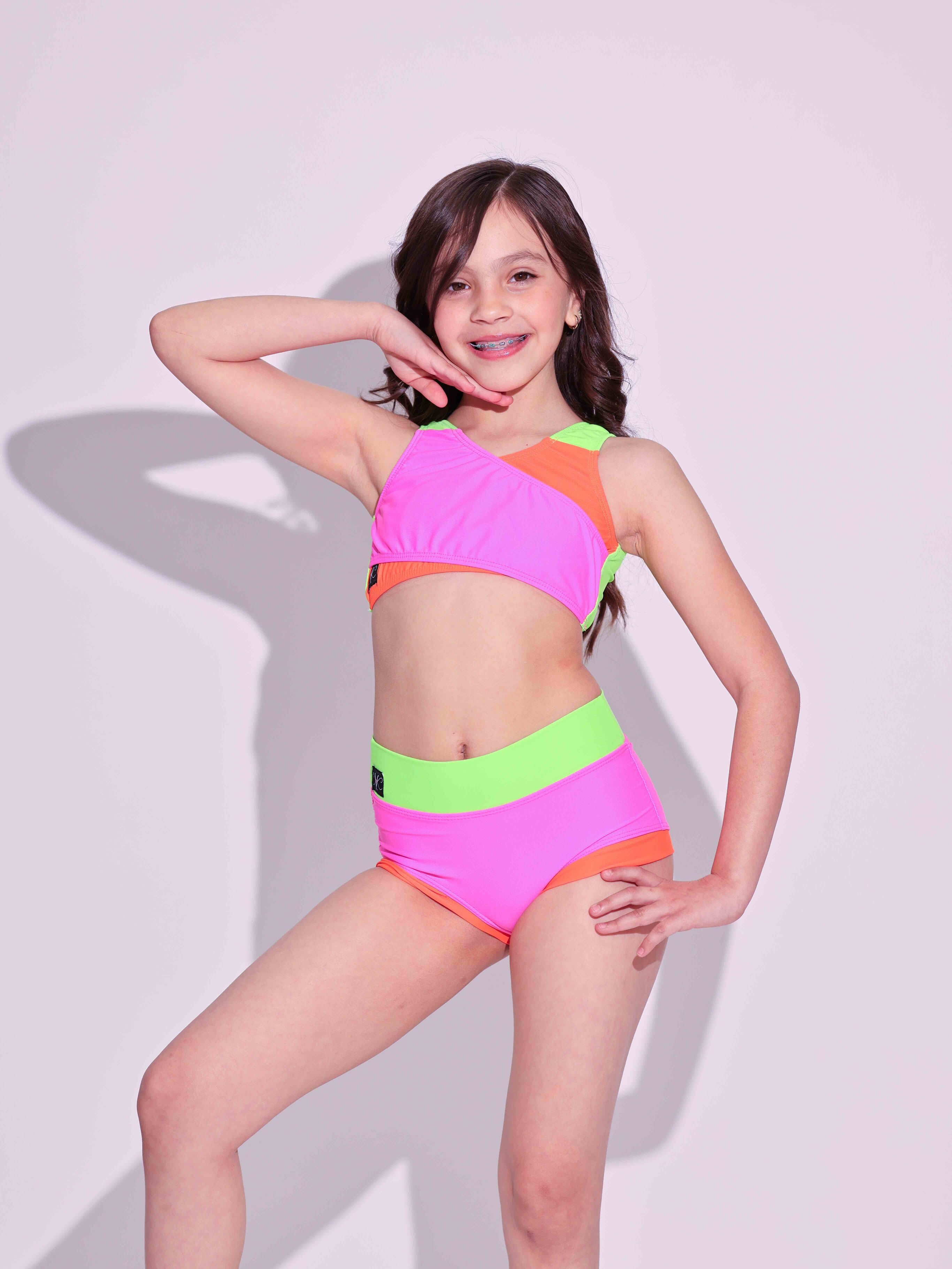 Cross My Heart VIP Brief - Neon Tri Color - Ready To Ship