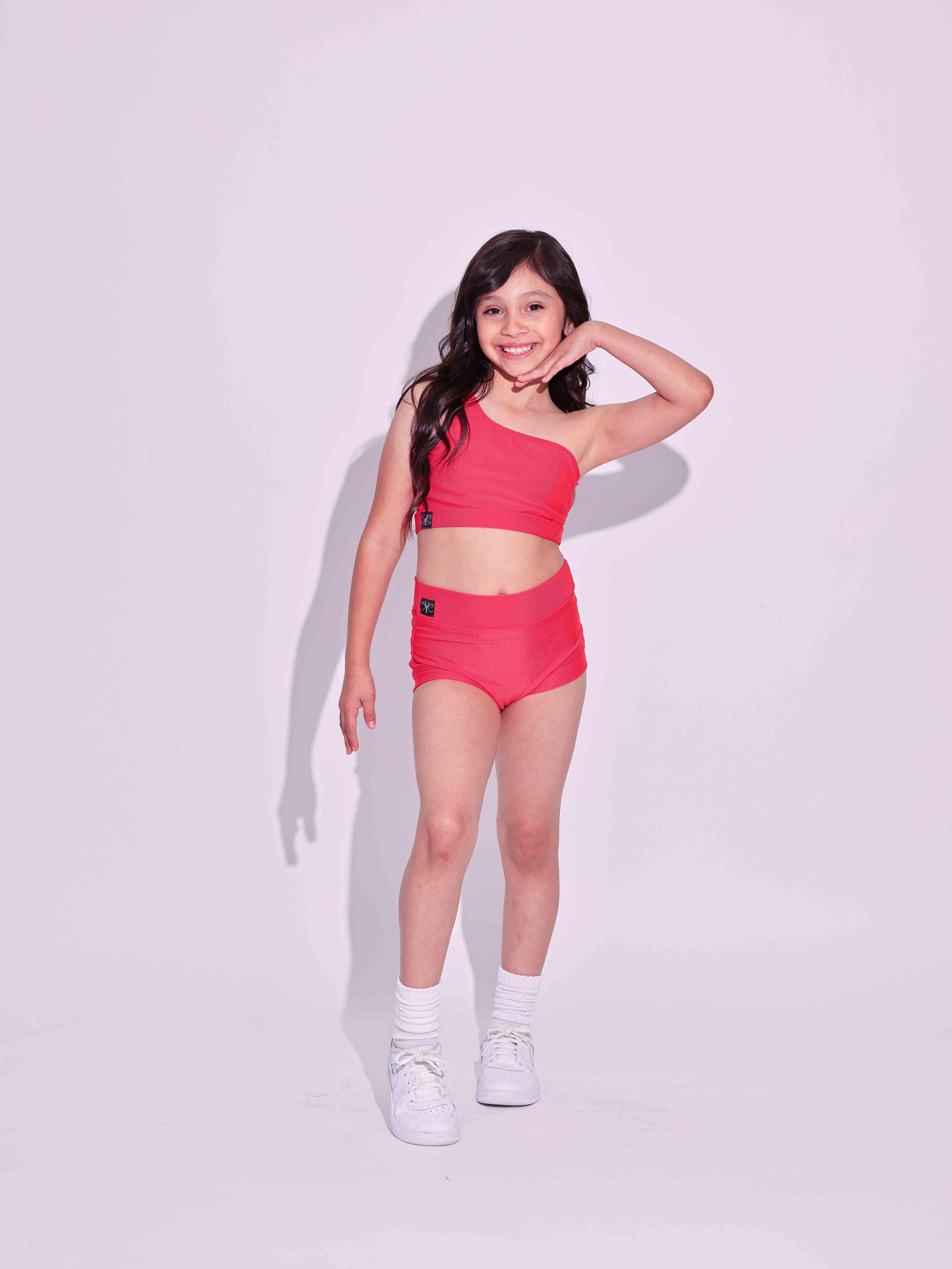 Cross the Line Ribbed Bra Top - Carmino Ribbed - Ready to Ship