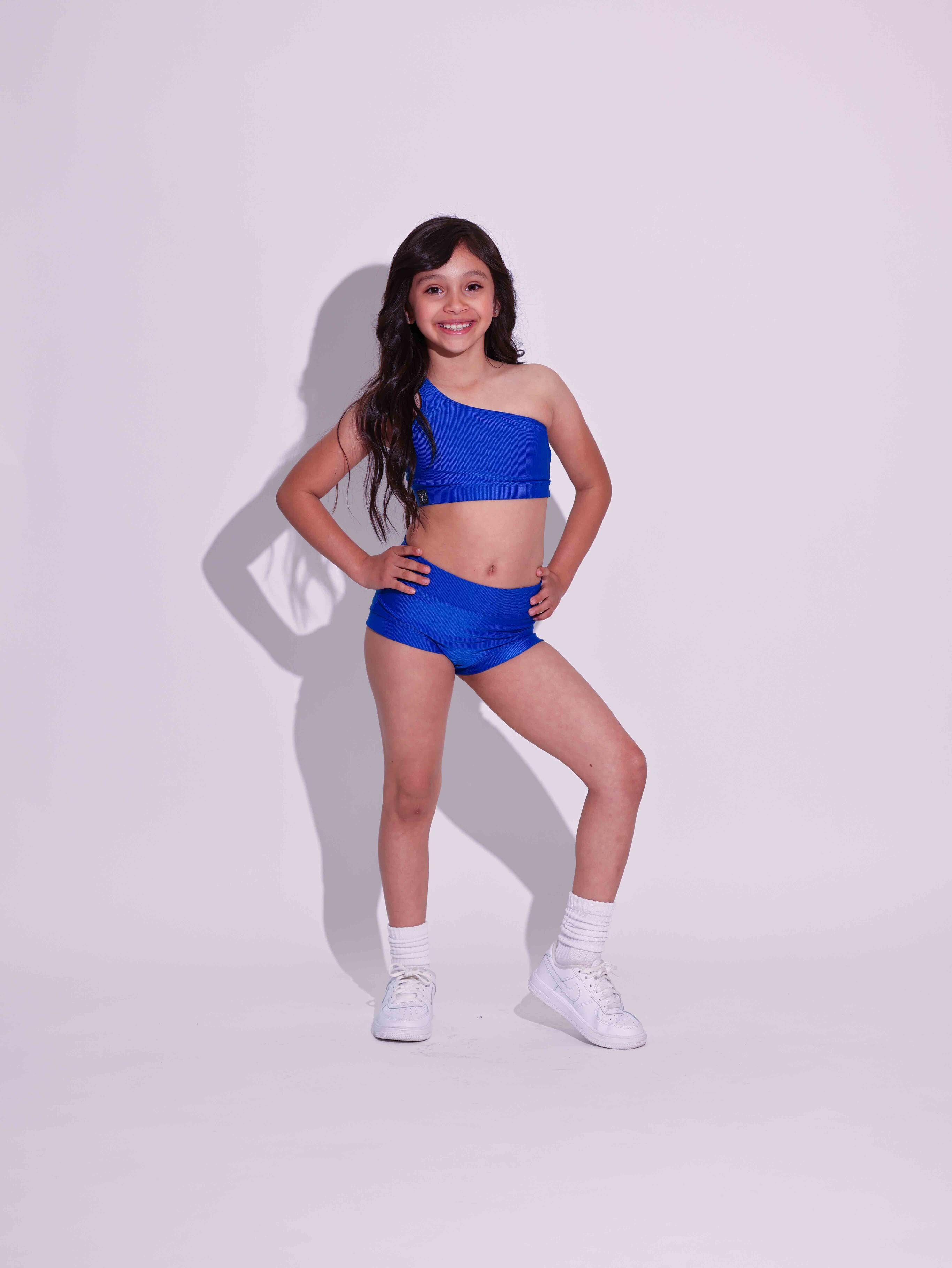 Cross the Line Ribbed VIP Brief - True Blue Ribbed - Ready to Ship