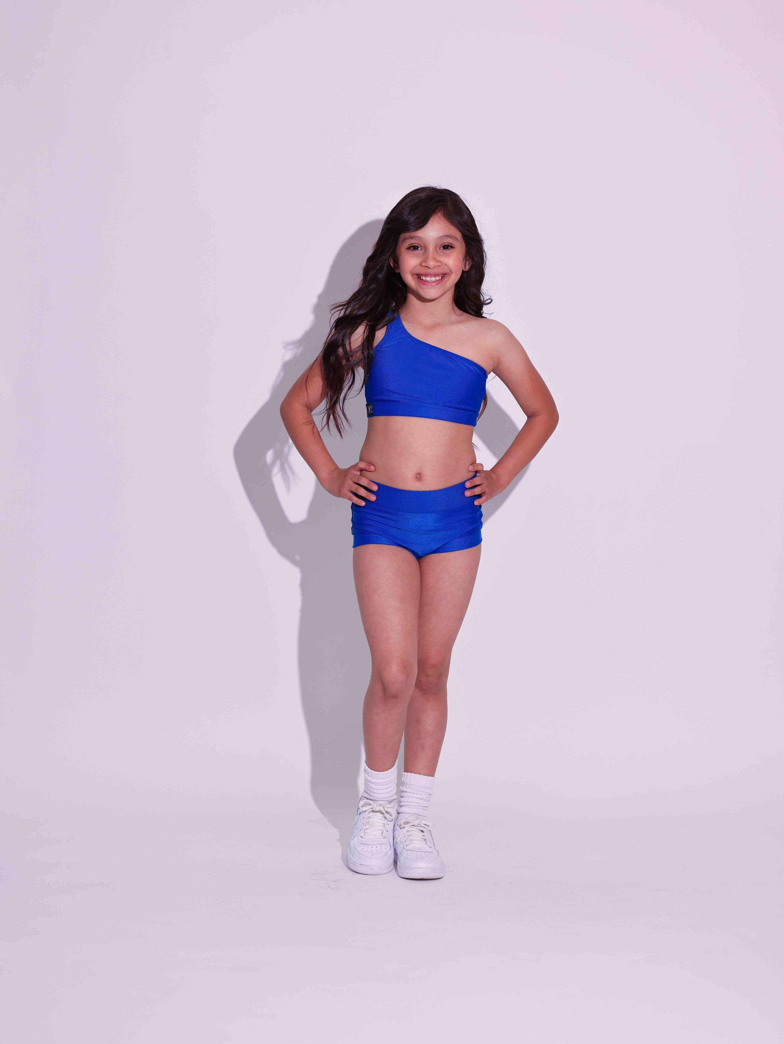 Cross the Line Ribbed VIP Brief - True Blue Ribbed - Ready to Ship