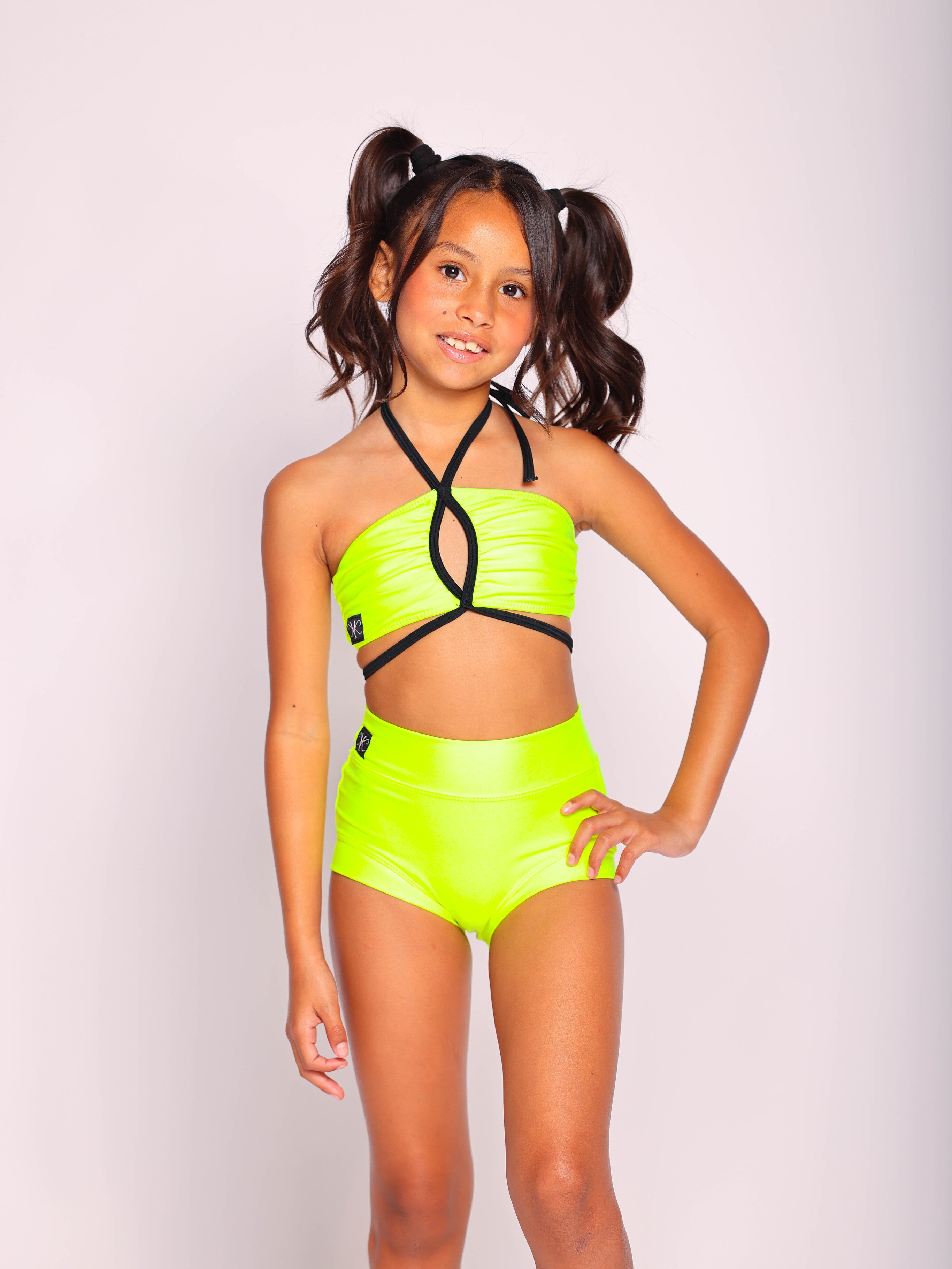 The Weekend VIP Brief - Neon Yellow Shiny - Ready To Ship