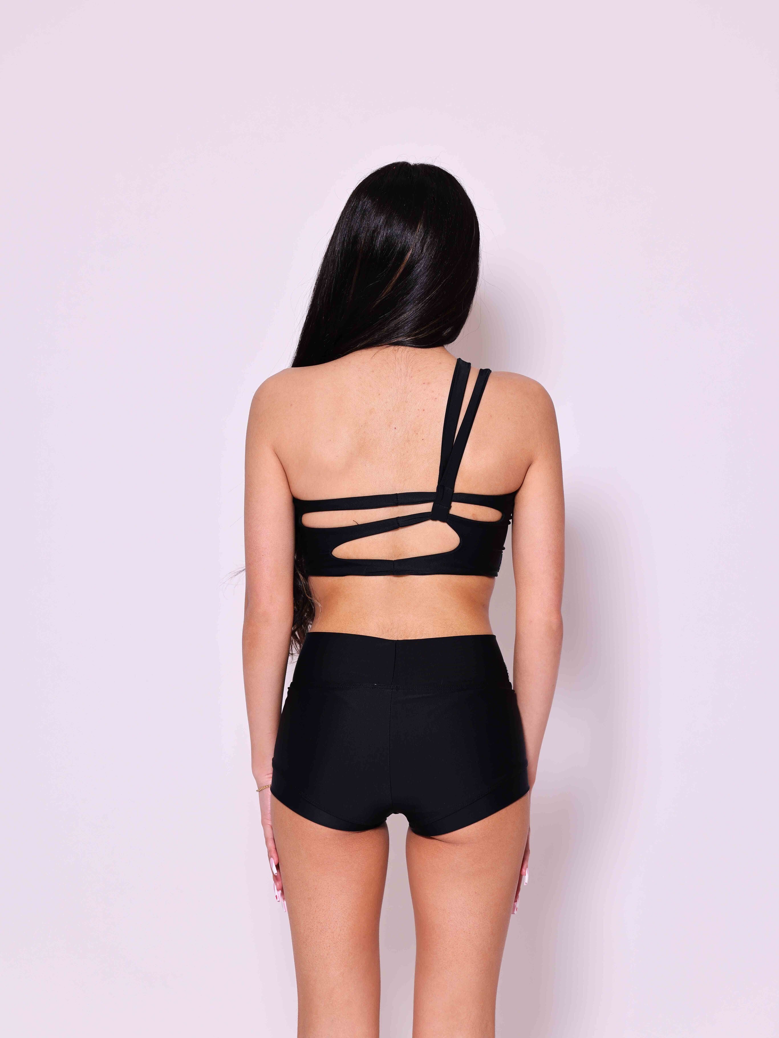 My Time Crop Top - Black - Ready To Ship