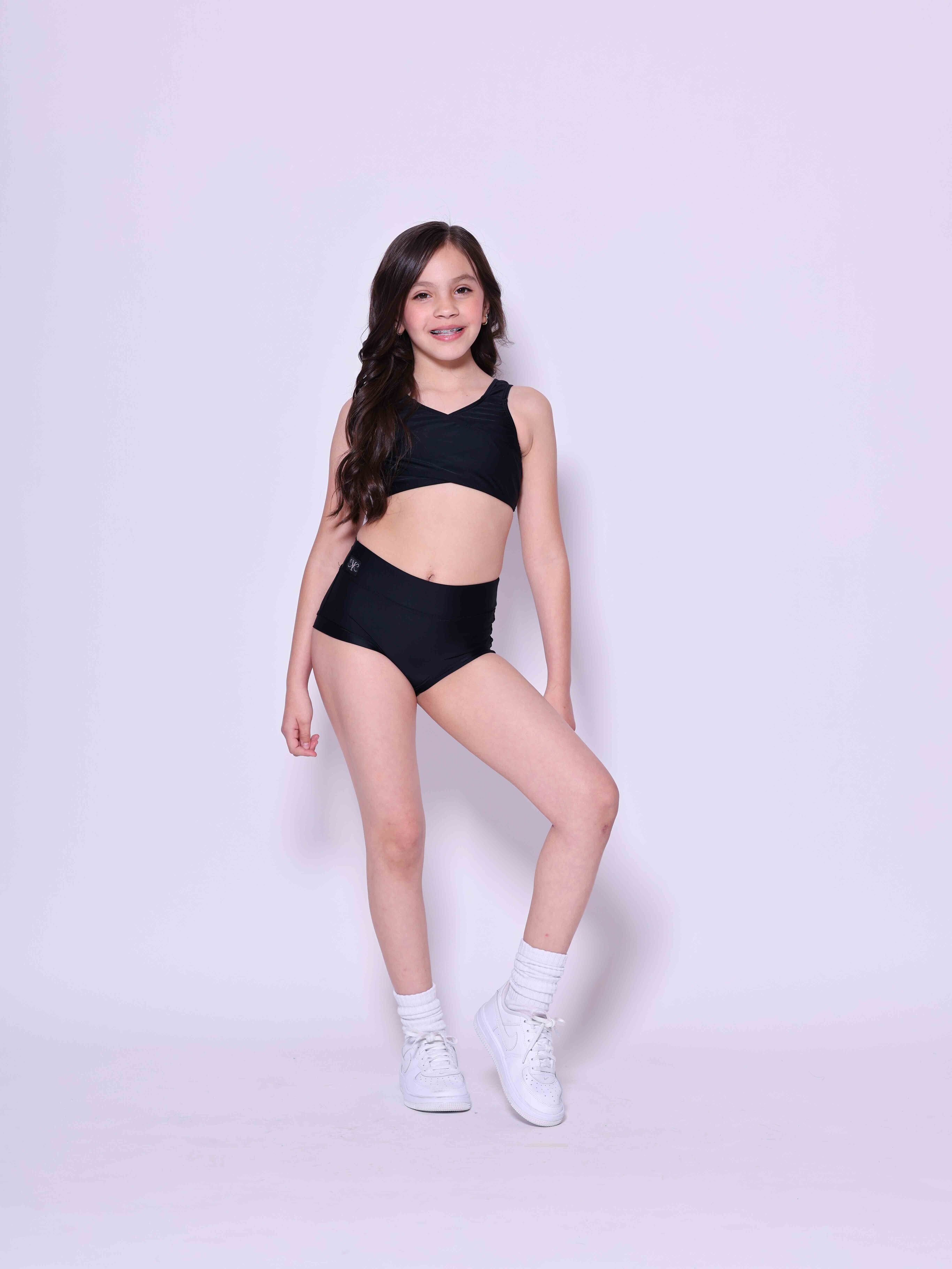 Cross My Heart Bra Top - Black - Ready To Ship