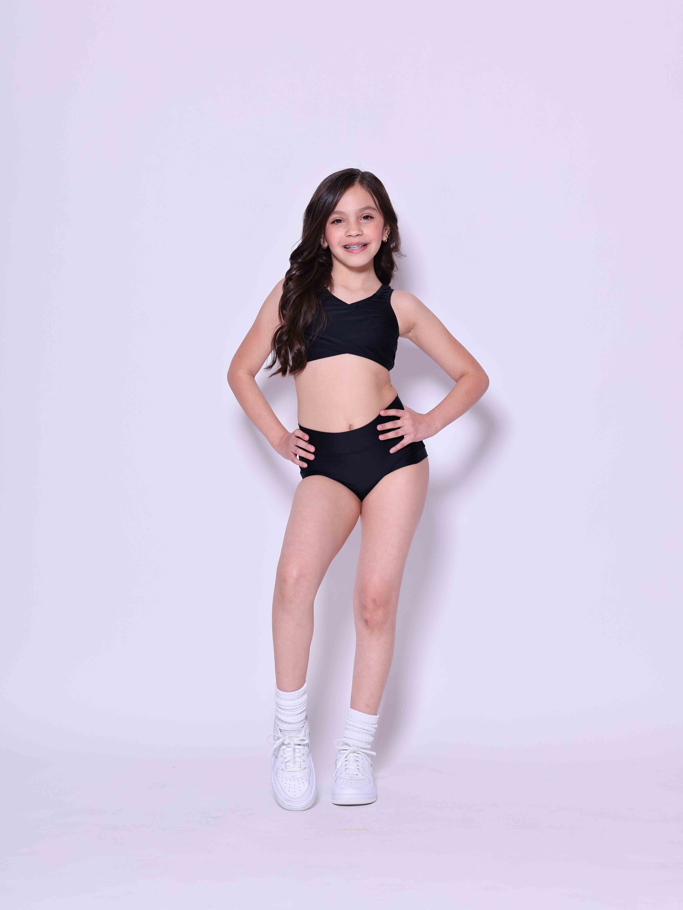 Cross My Heart Bra Top - Black - Ready To Ship