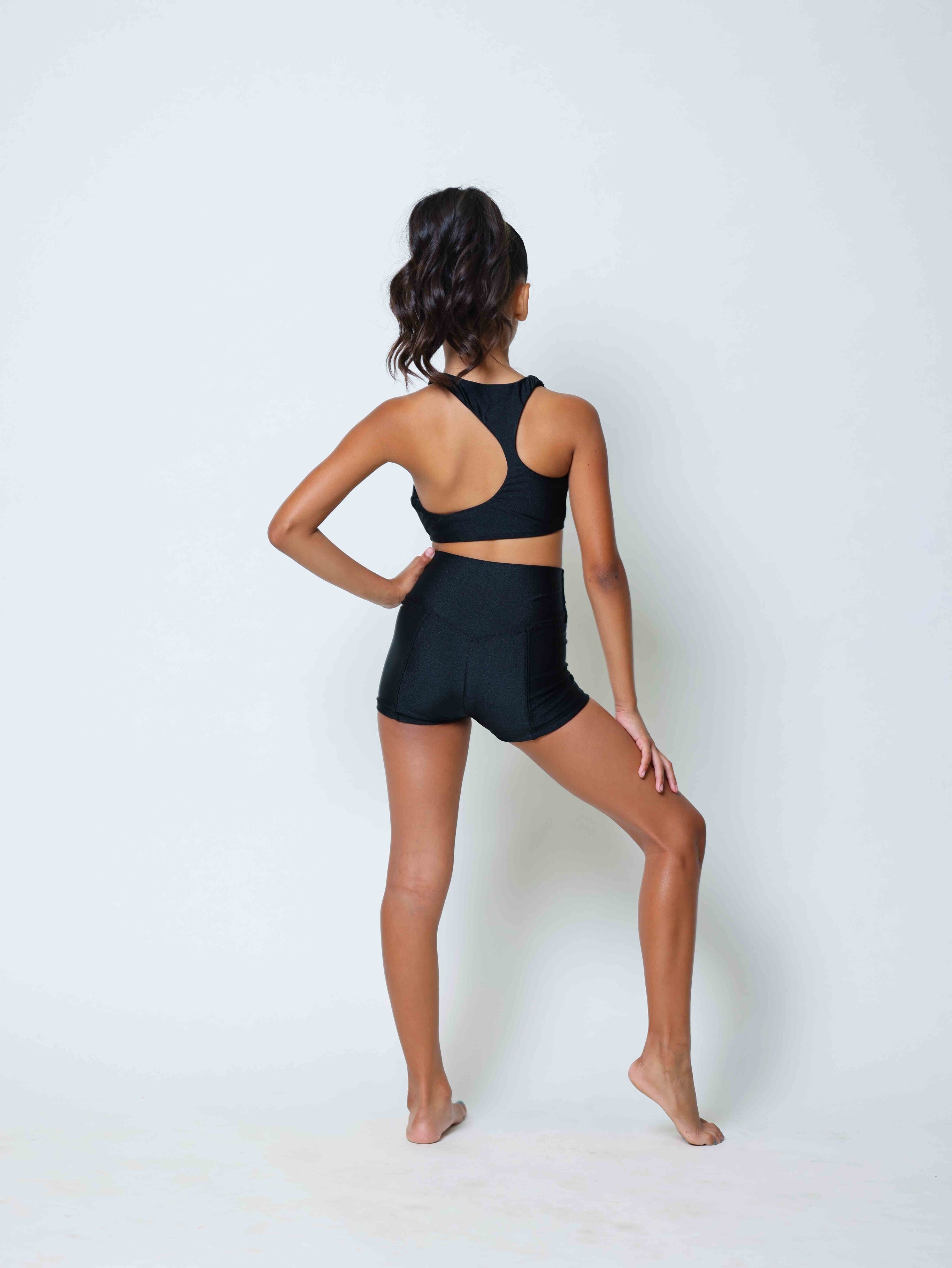 Girls Trip Short - Black Shiny