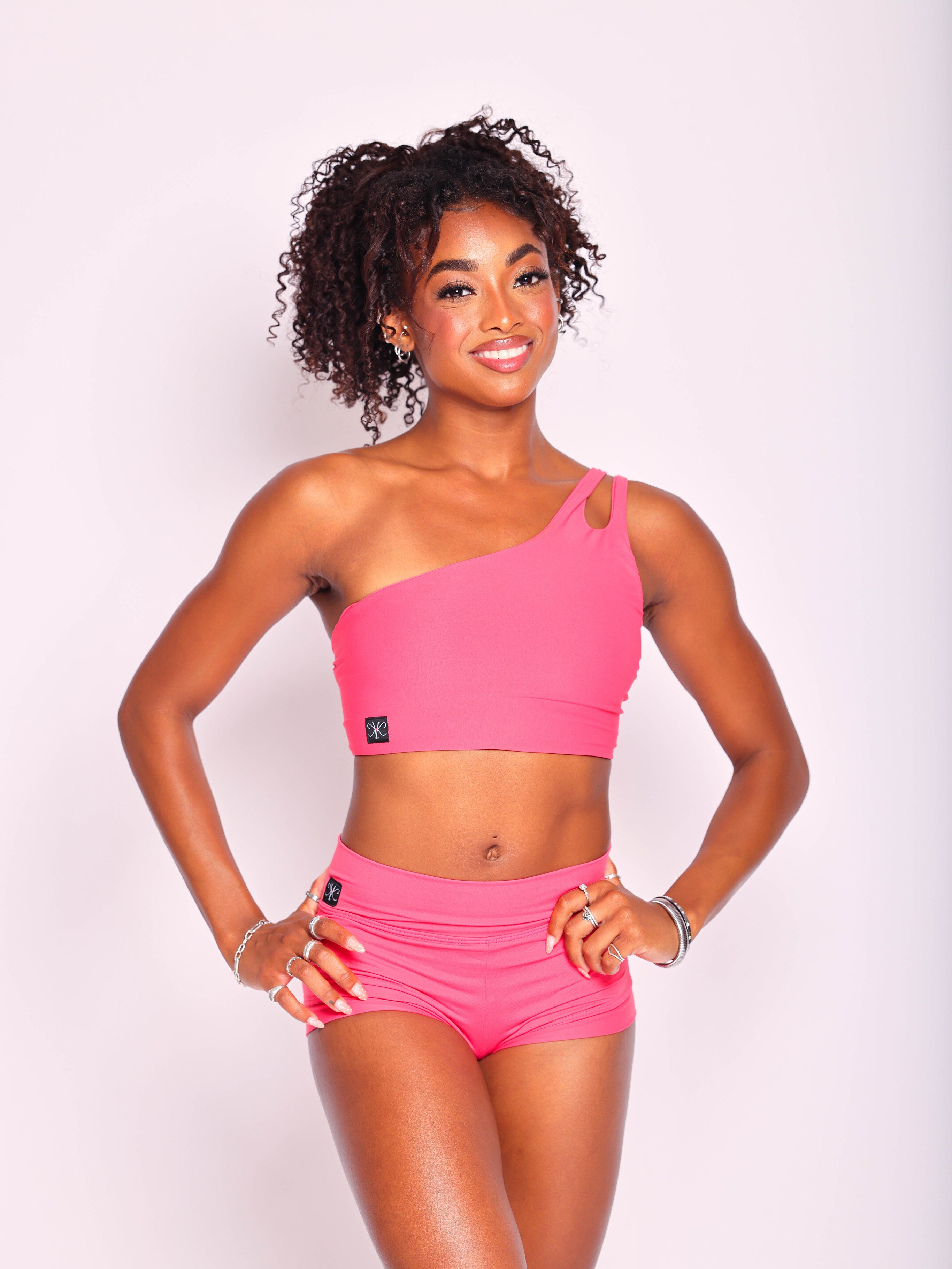 My Time Crop Top - Hot Coral - Ready To Ship
