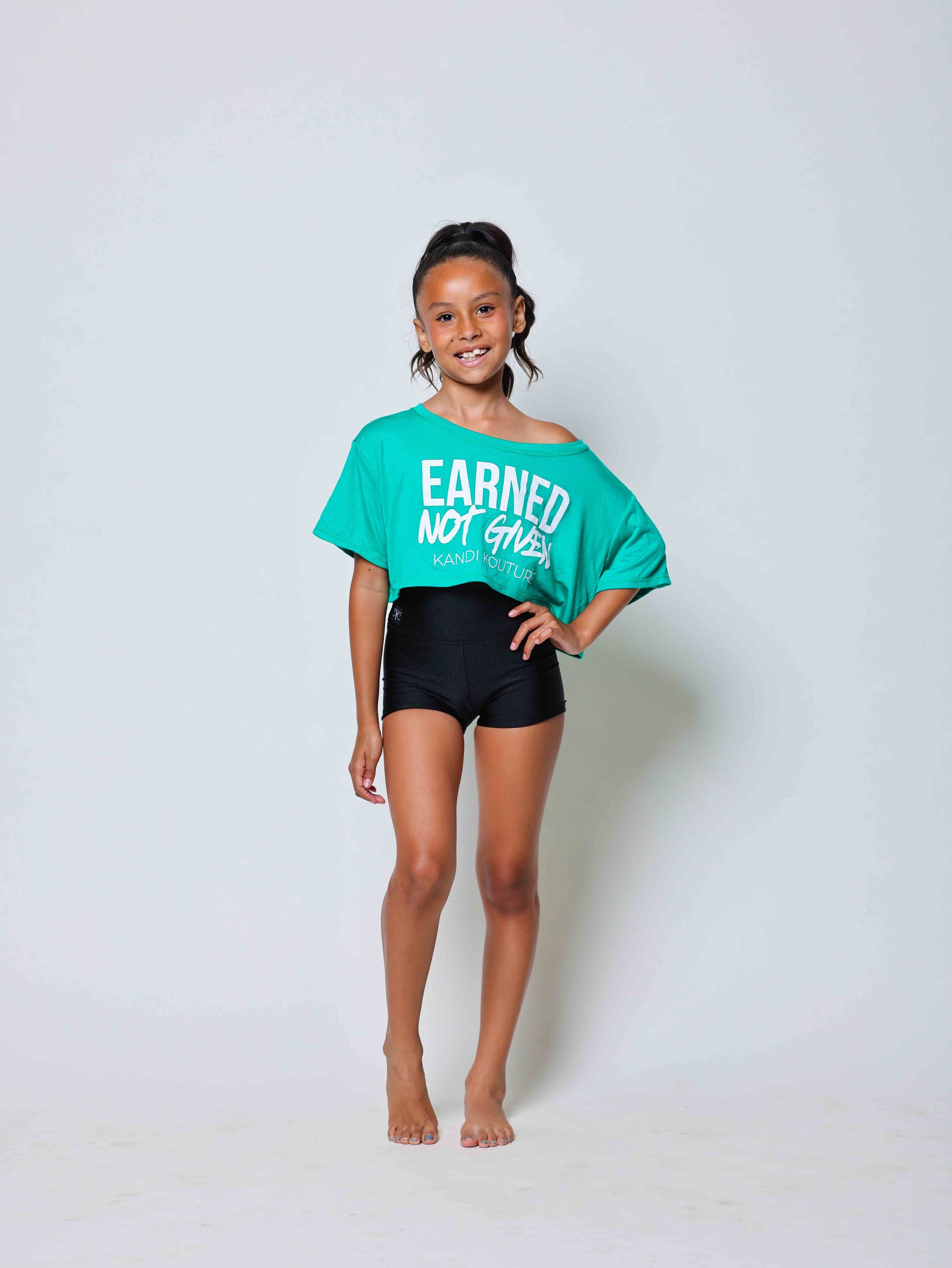 The Perfect Cropped Tee - Cool Green
