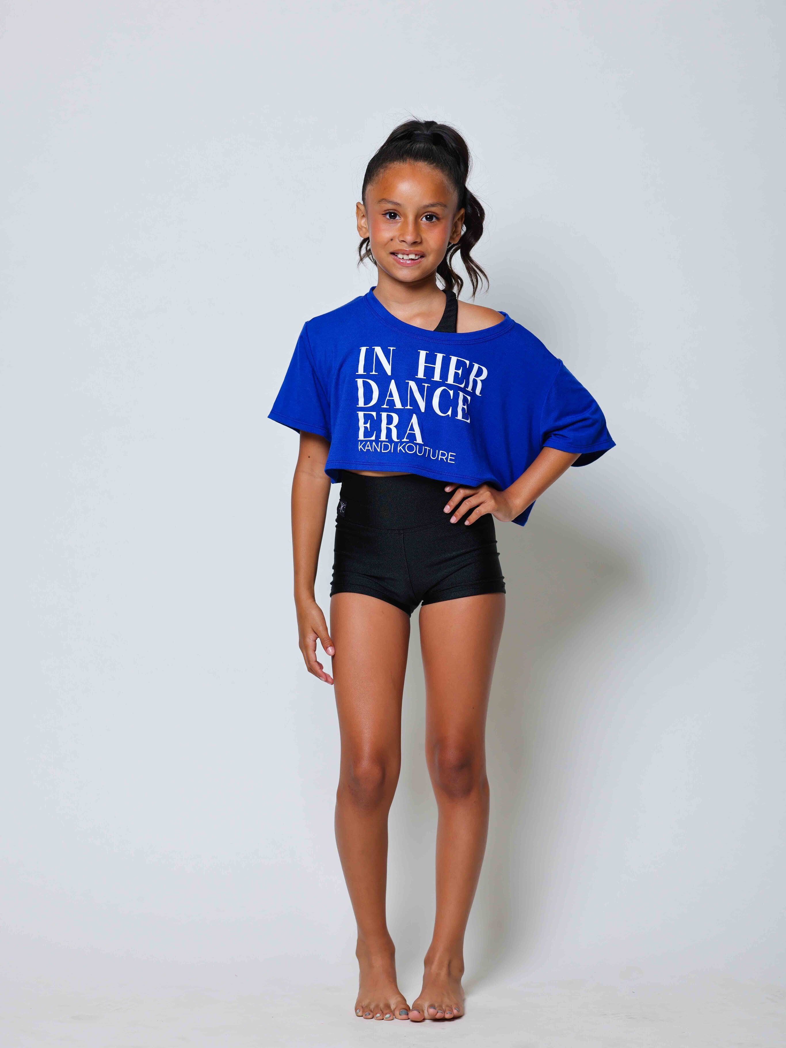 The Perfect Cropped Tee - Royal Blue
