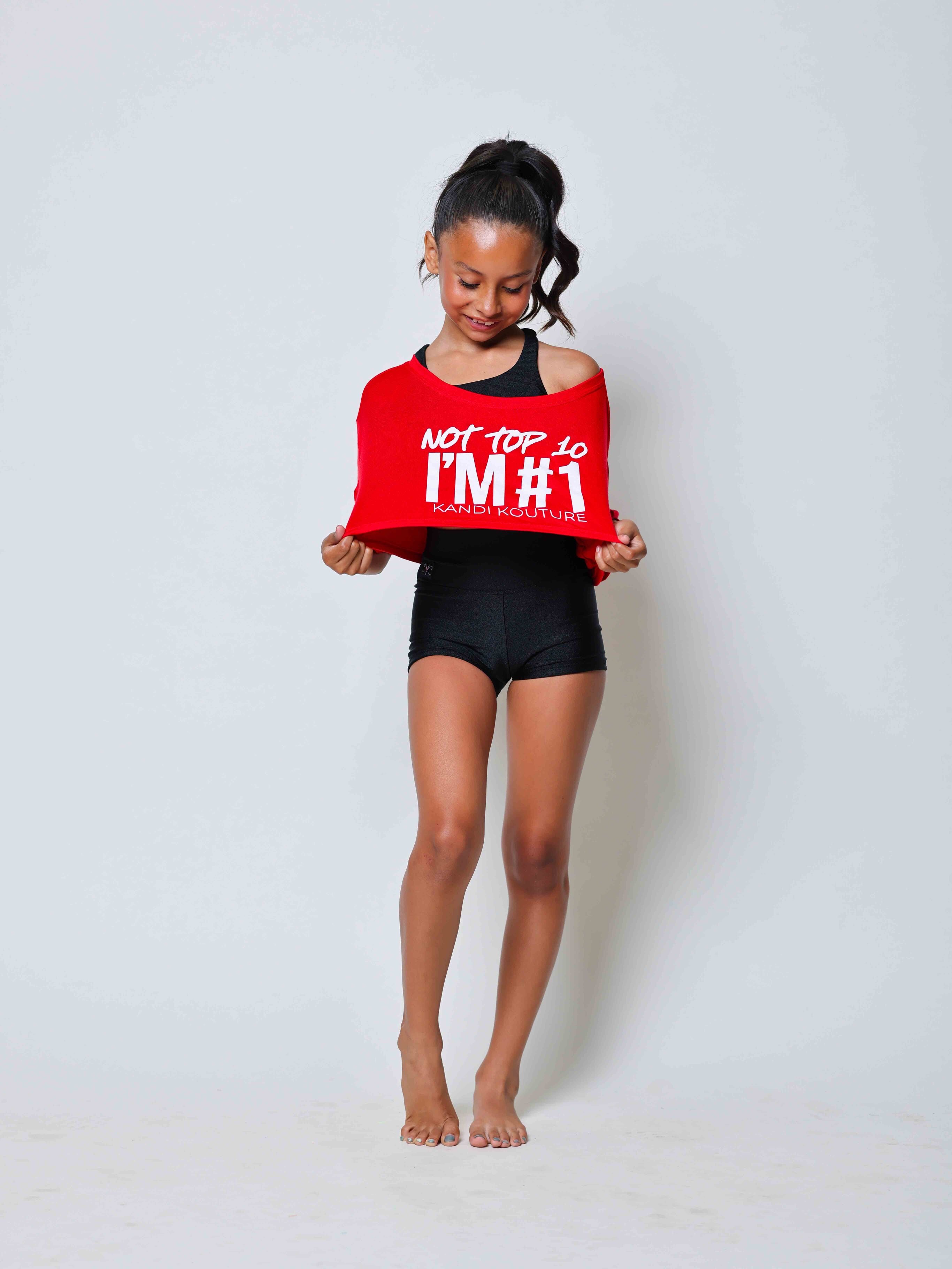 The Perfect Cropped Tee - Red