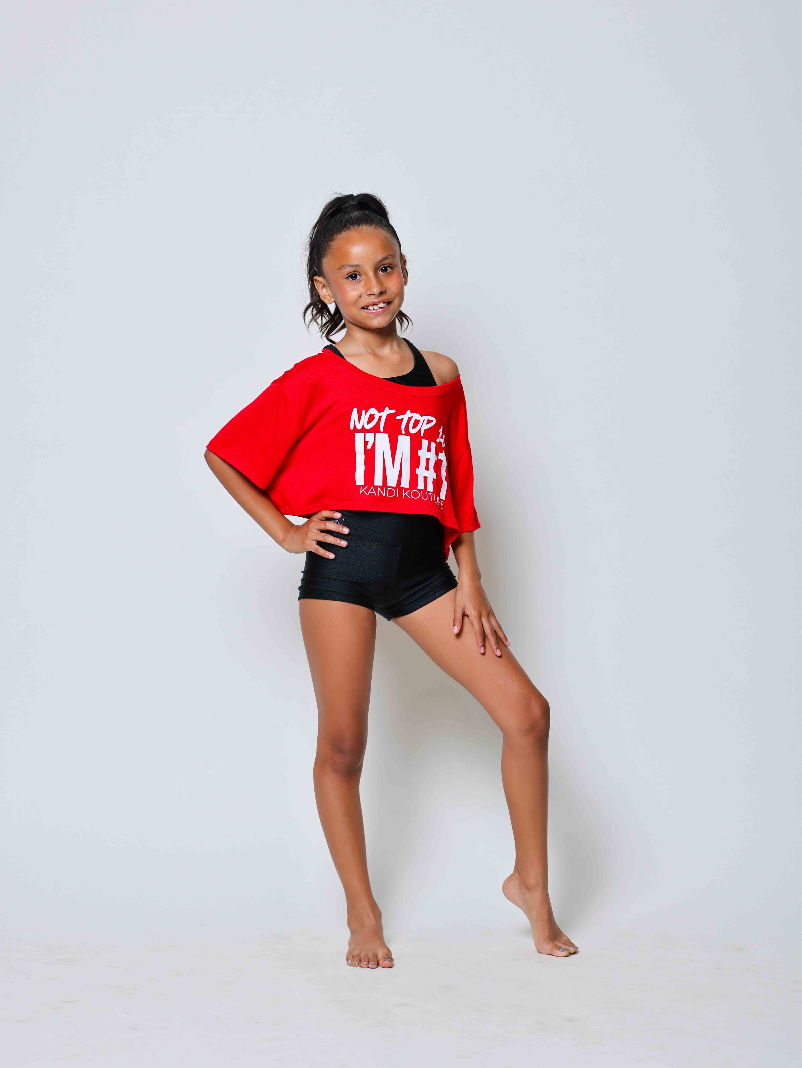 The Perfect Cropped Tee - Red
