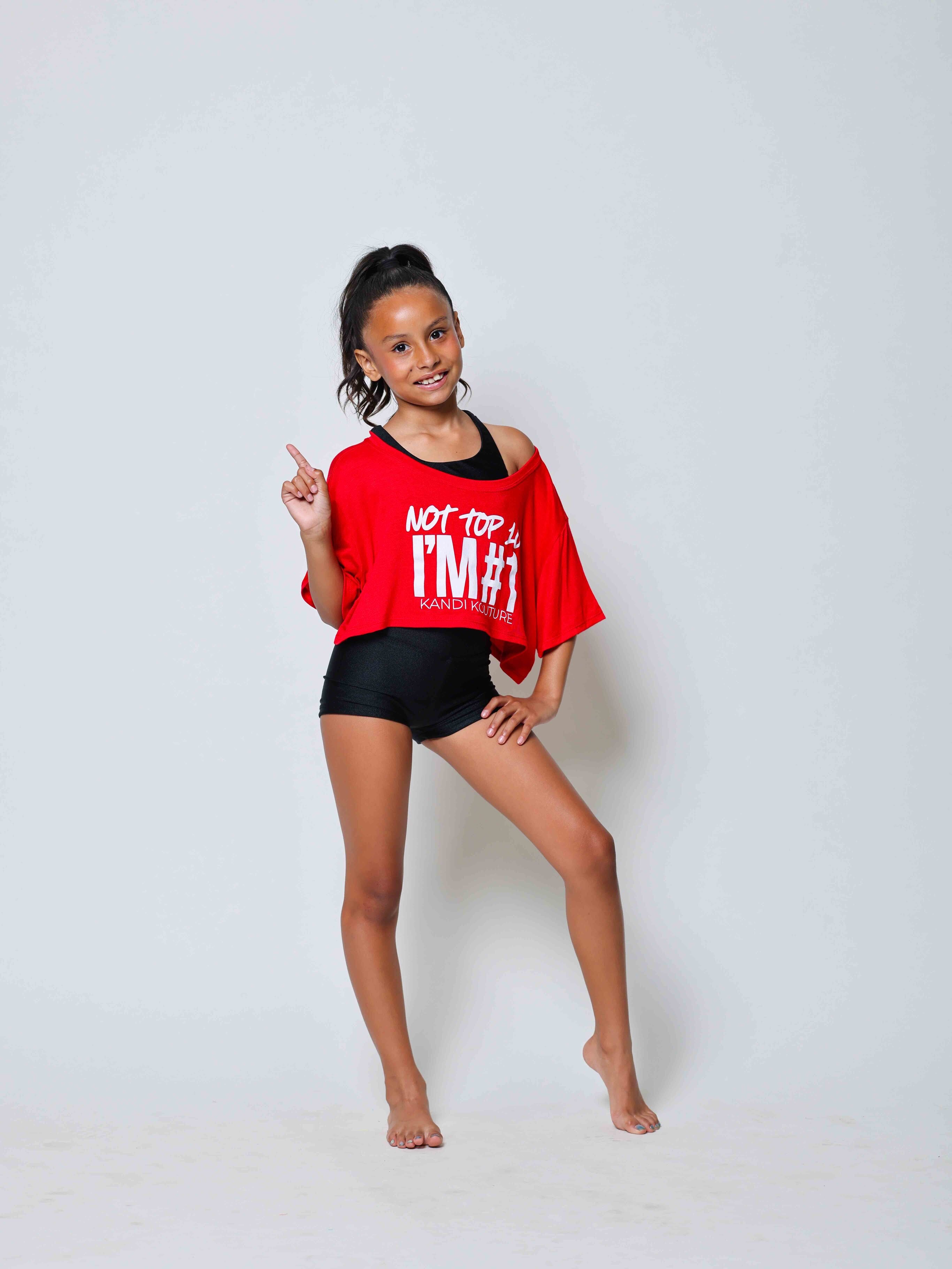 The Perfect Cropped Tee - Red