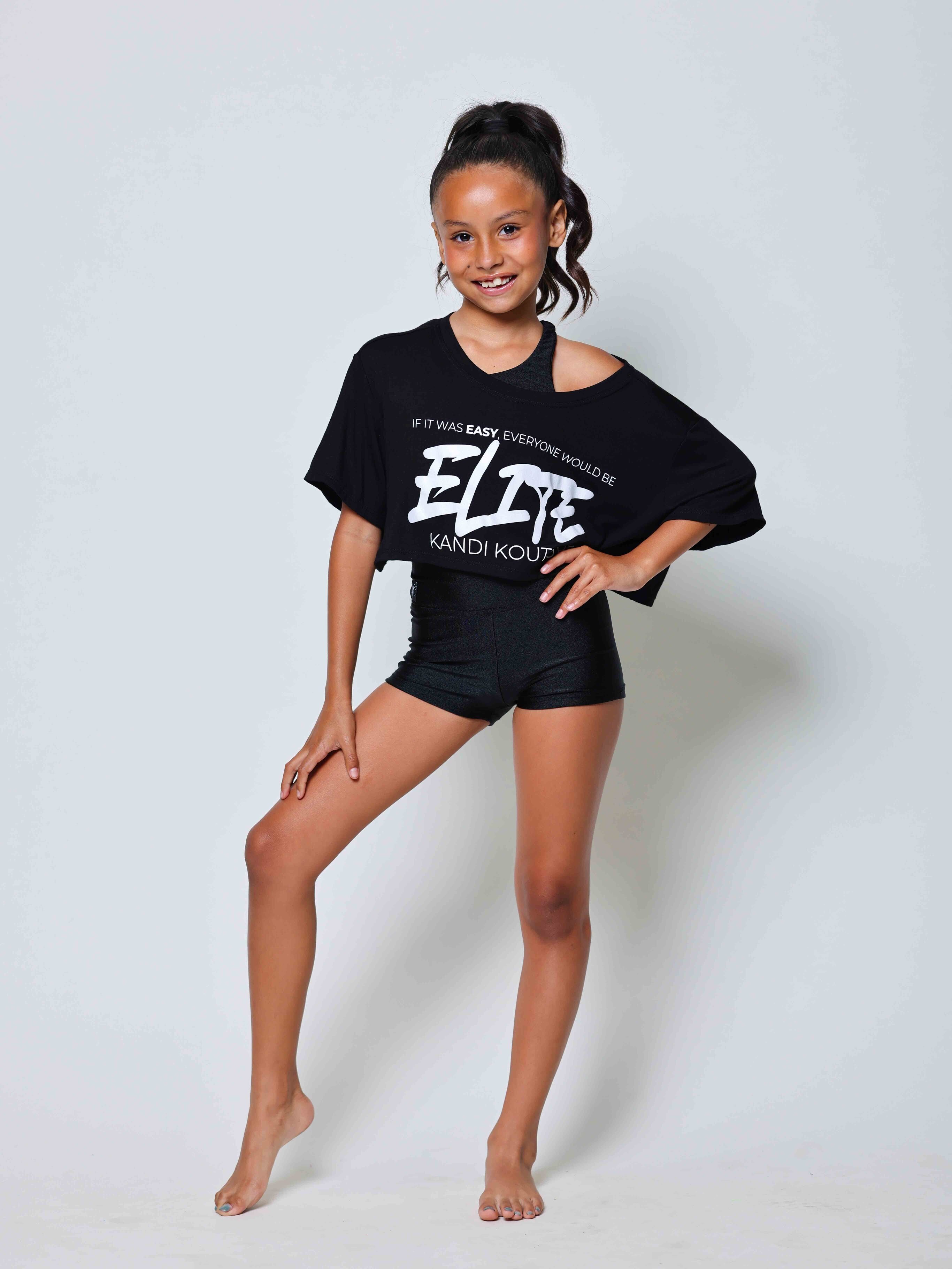 The Perfect Cropped Tee - Black